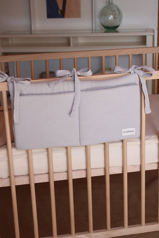Organizador de cuna Gasa Gris