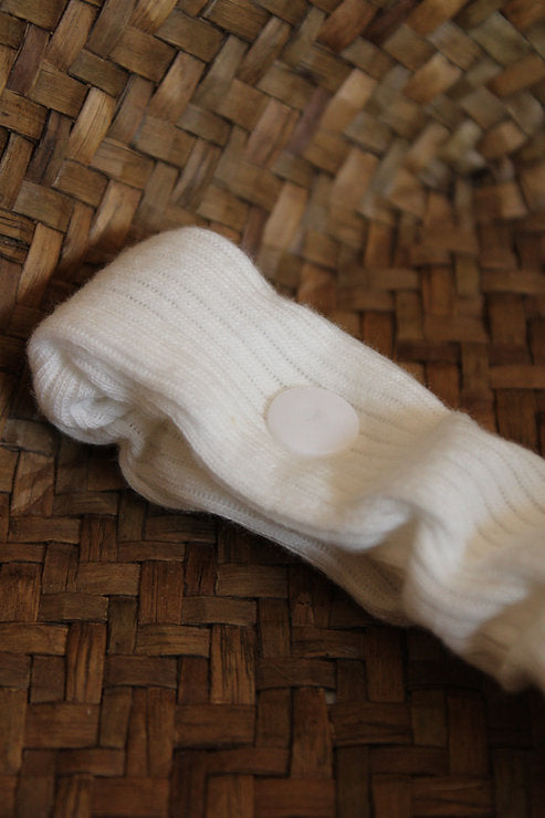 Chupetero Fruncido Canalé Blanco