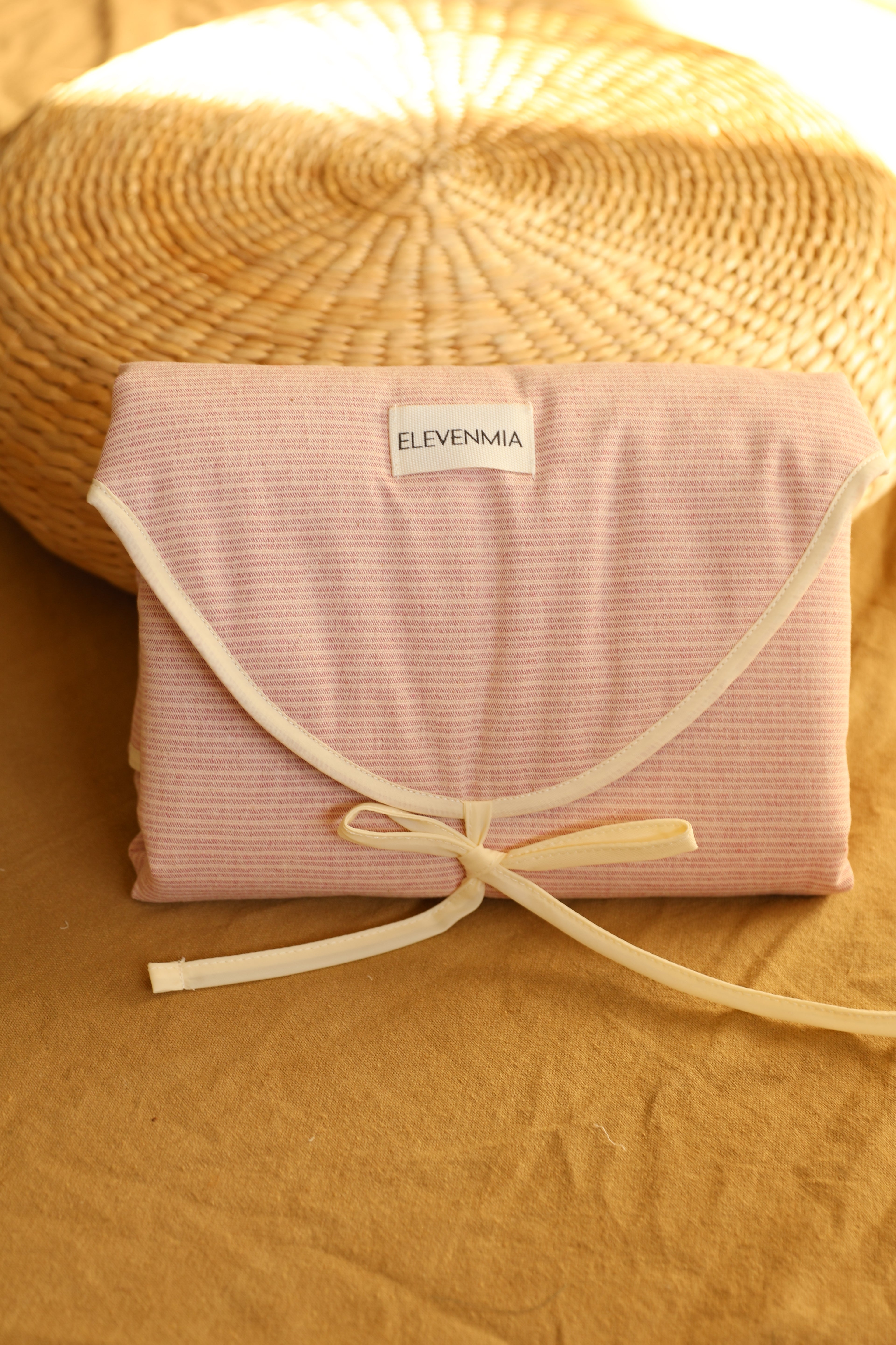 Cambiador Portátil XL Mini Stripe Rosa