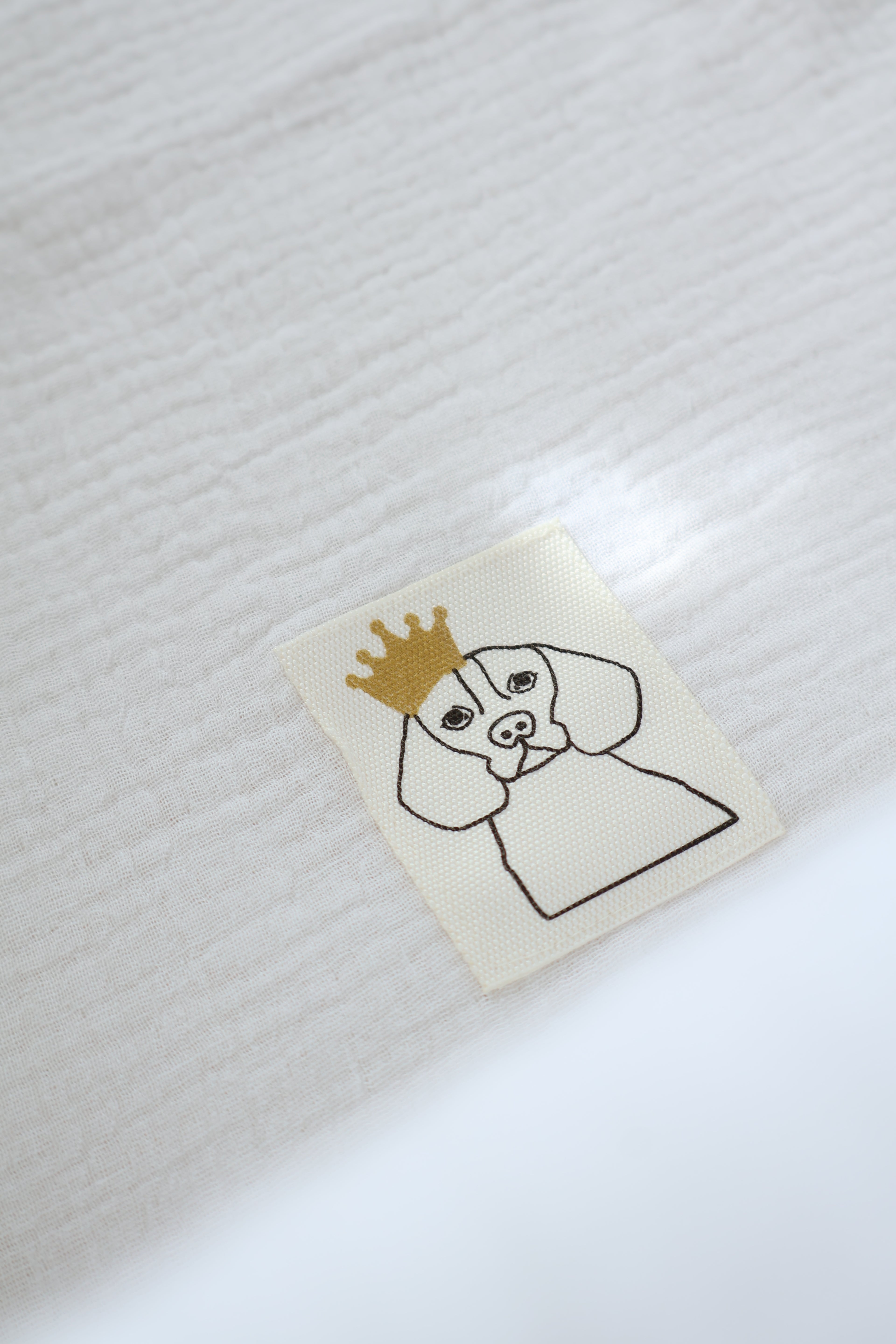 Drap de dessous en gaze blanche