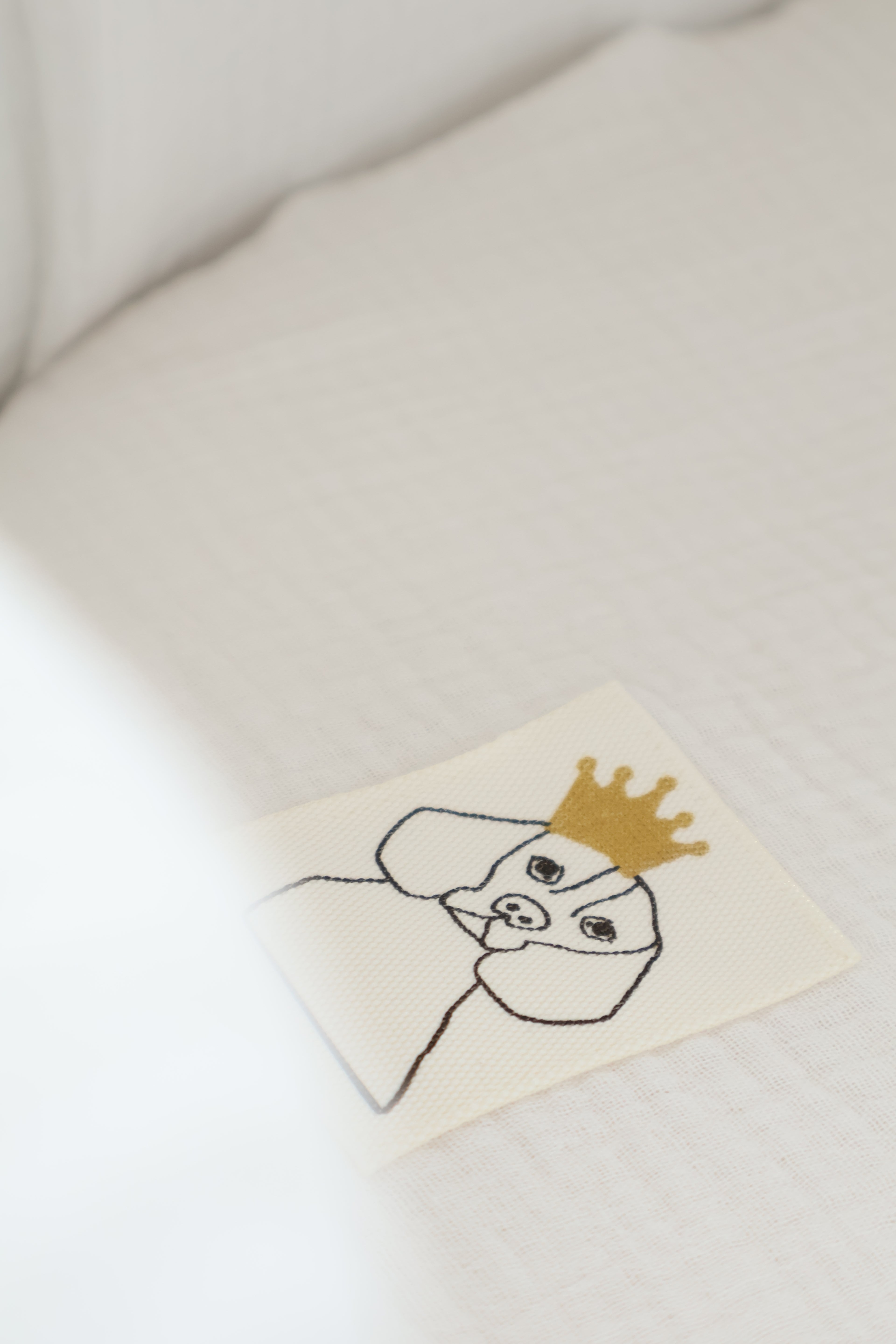 Drap de dessous en gaze blanche