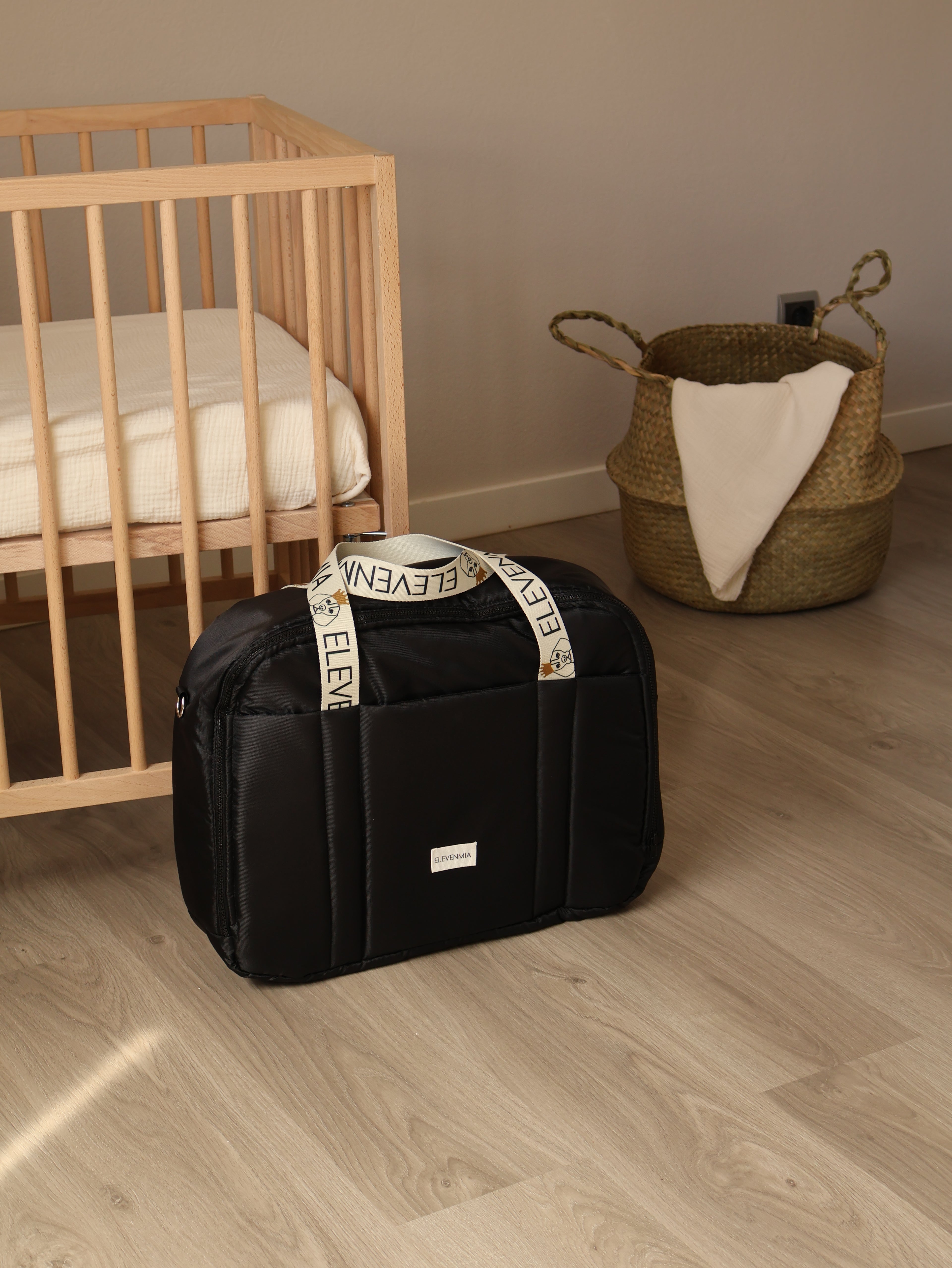 Maleta Maternal Technic Negro Impermeable