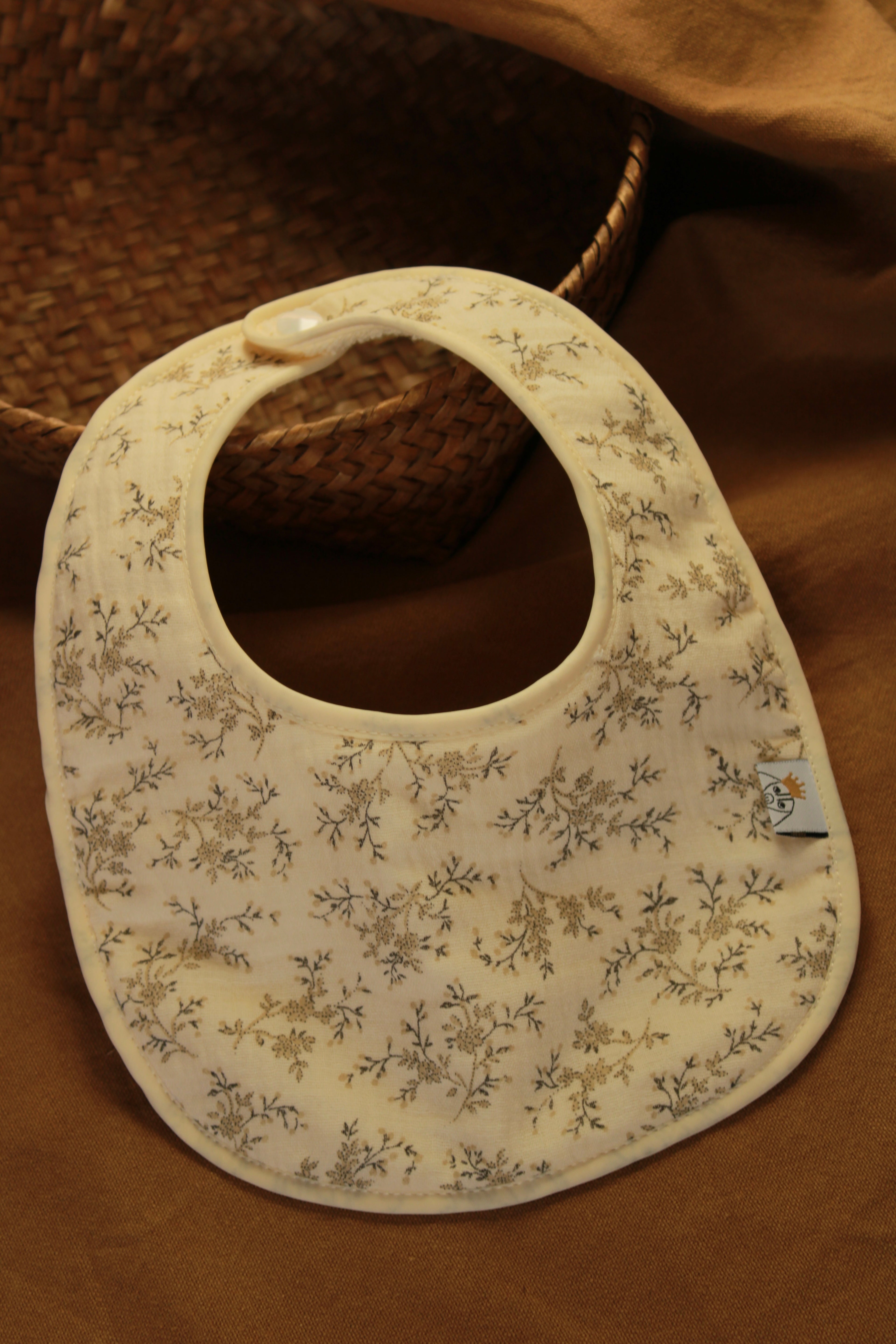 Mon bavoir en gaze + tissu éponge