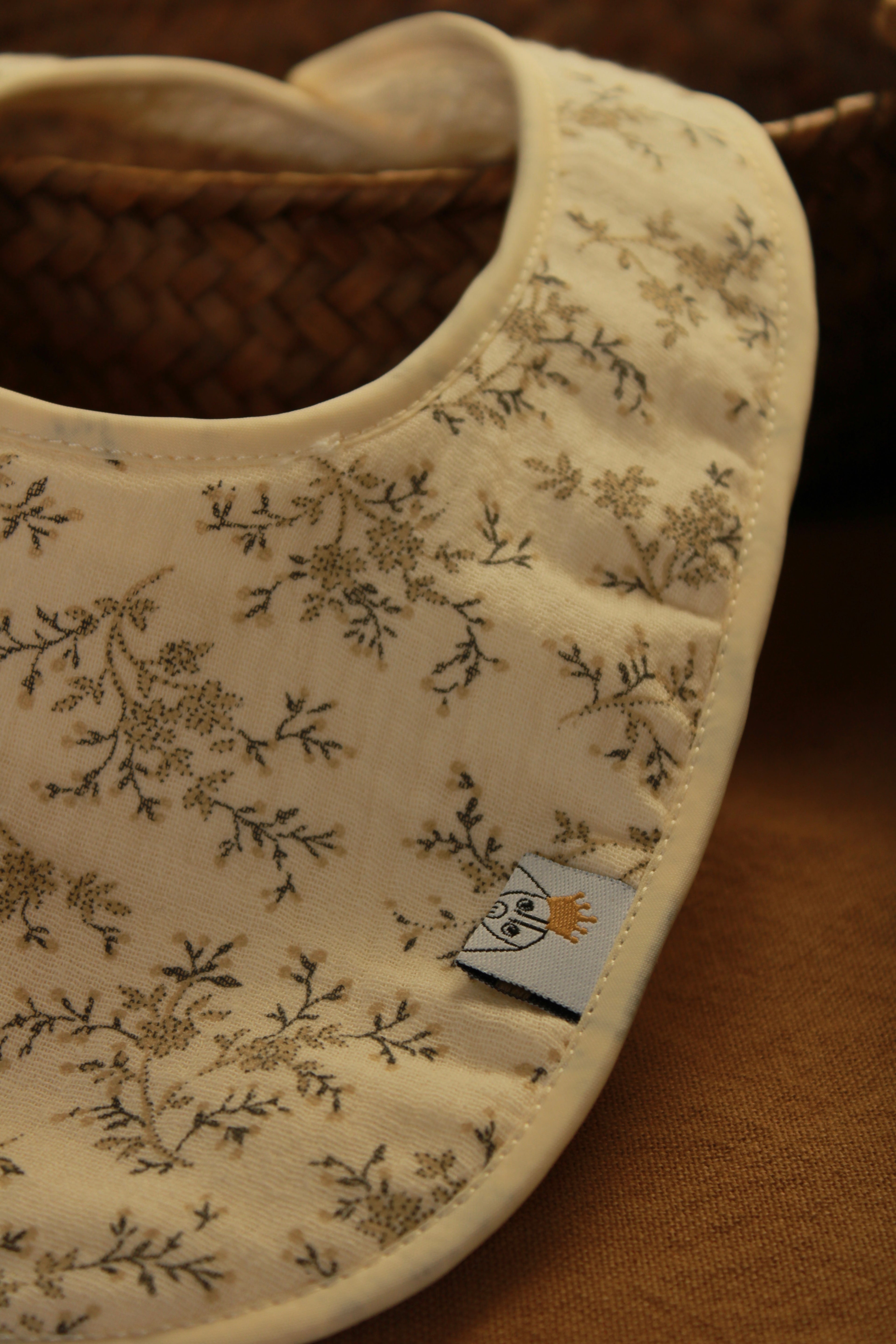 Mon bavoir en gaze + tissu éponge