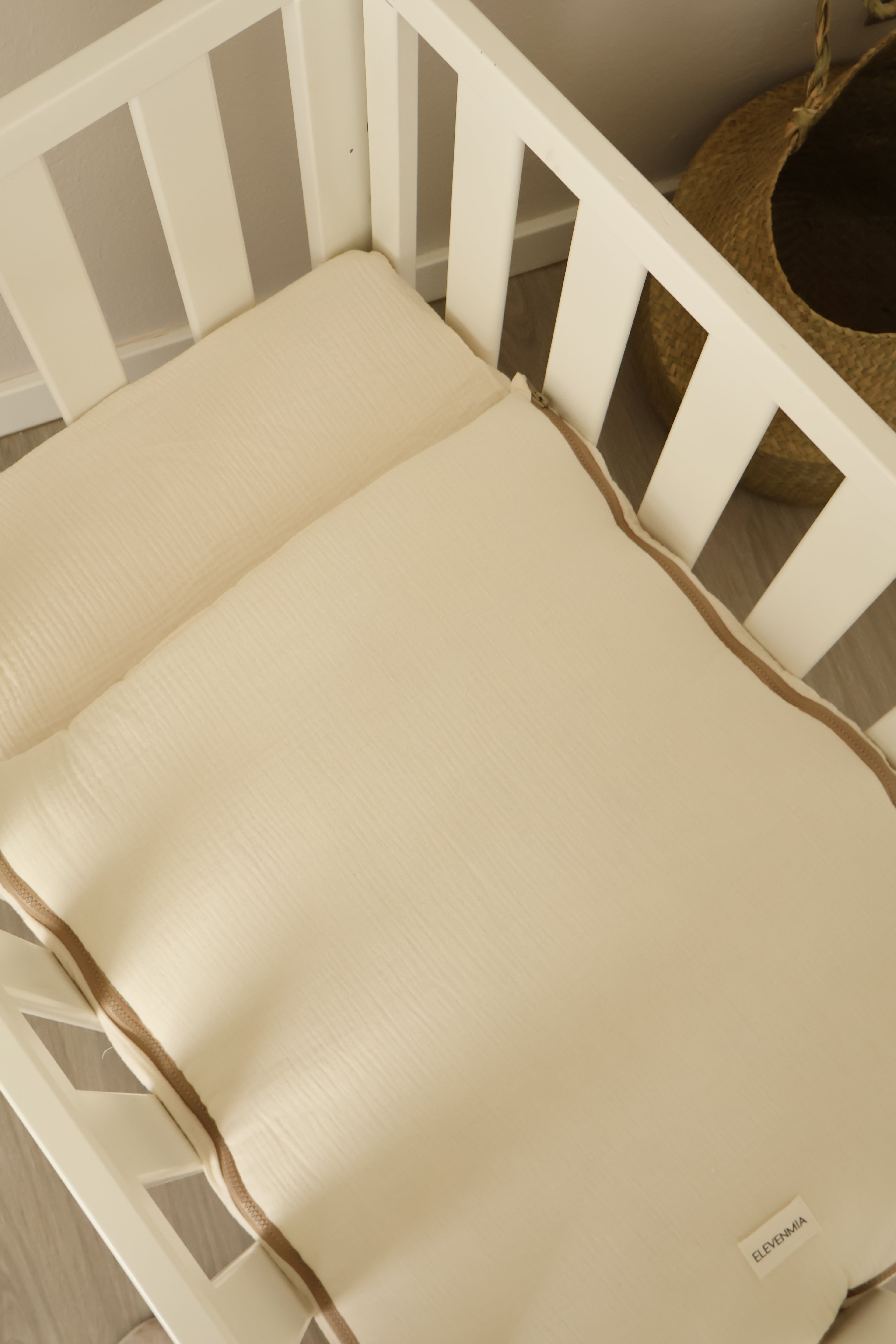 Sac de fond pour mini-berceau 80 x 50 en gaze brute