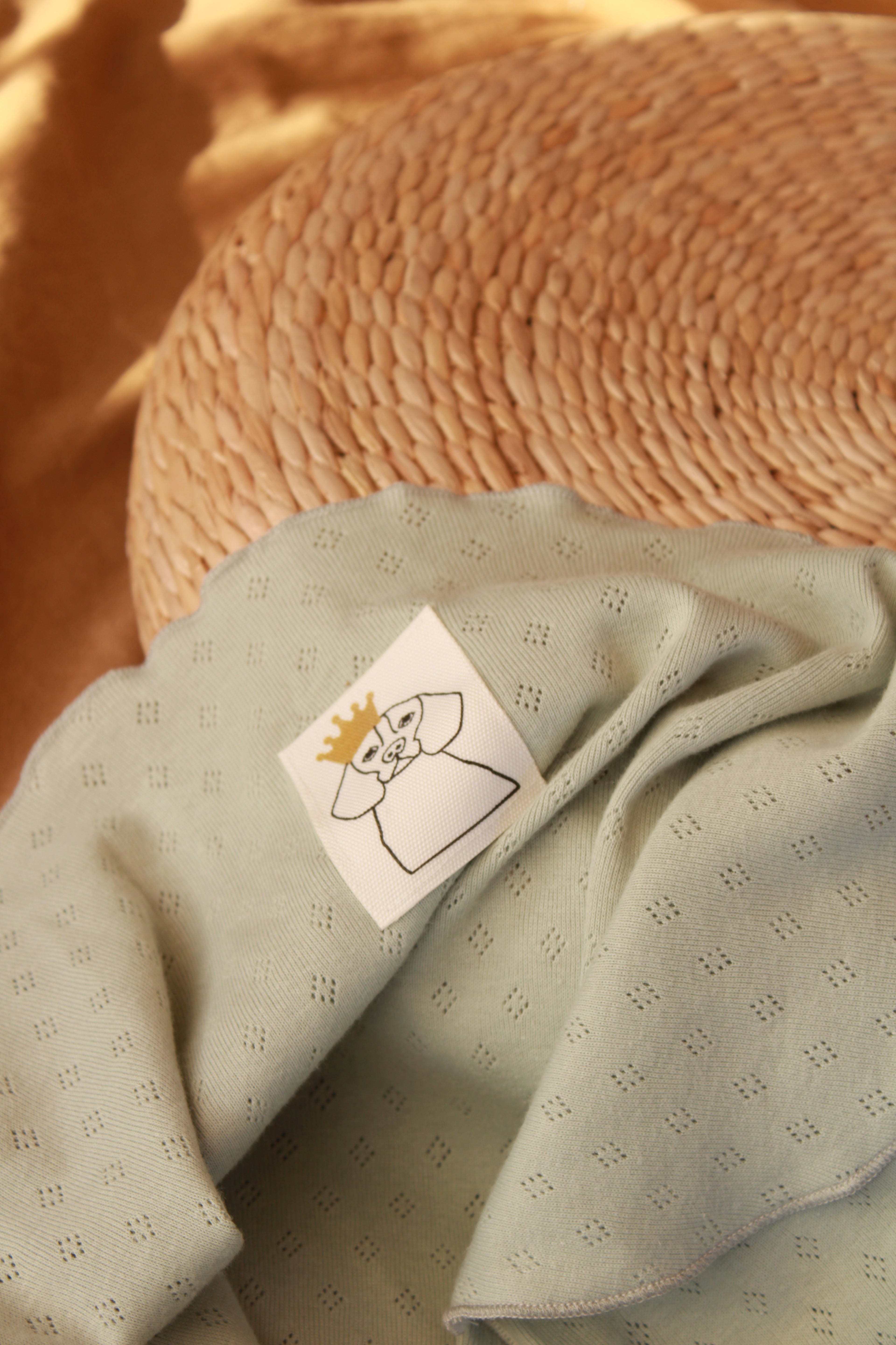 Muselina Punto Calado Verde Agua