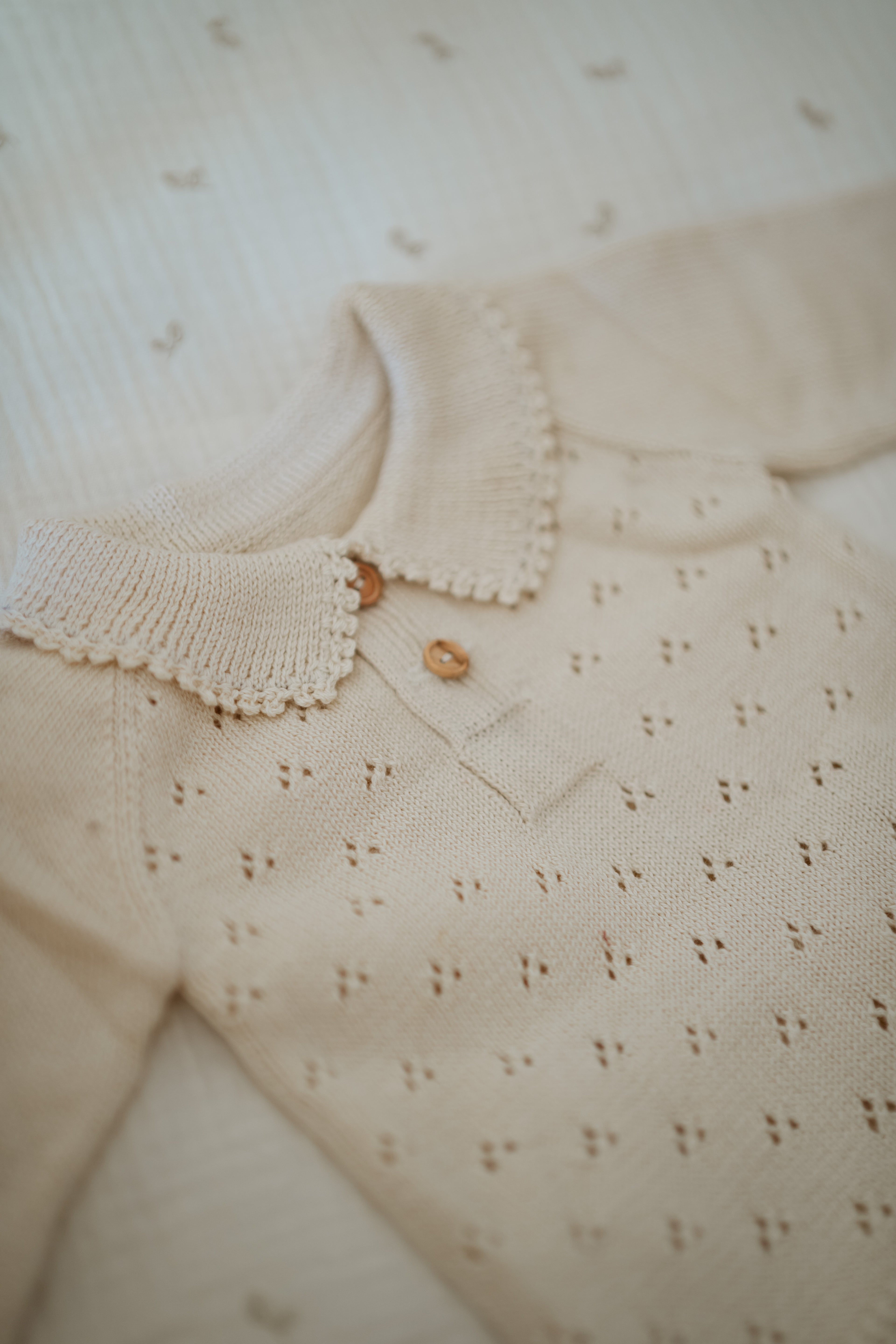 Conjunto dos piezas Punto Tricot Beige