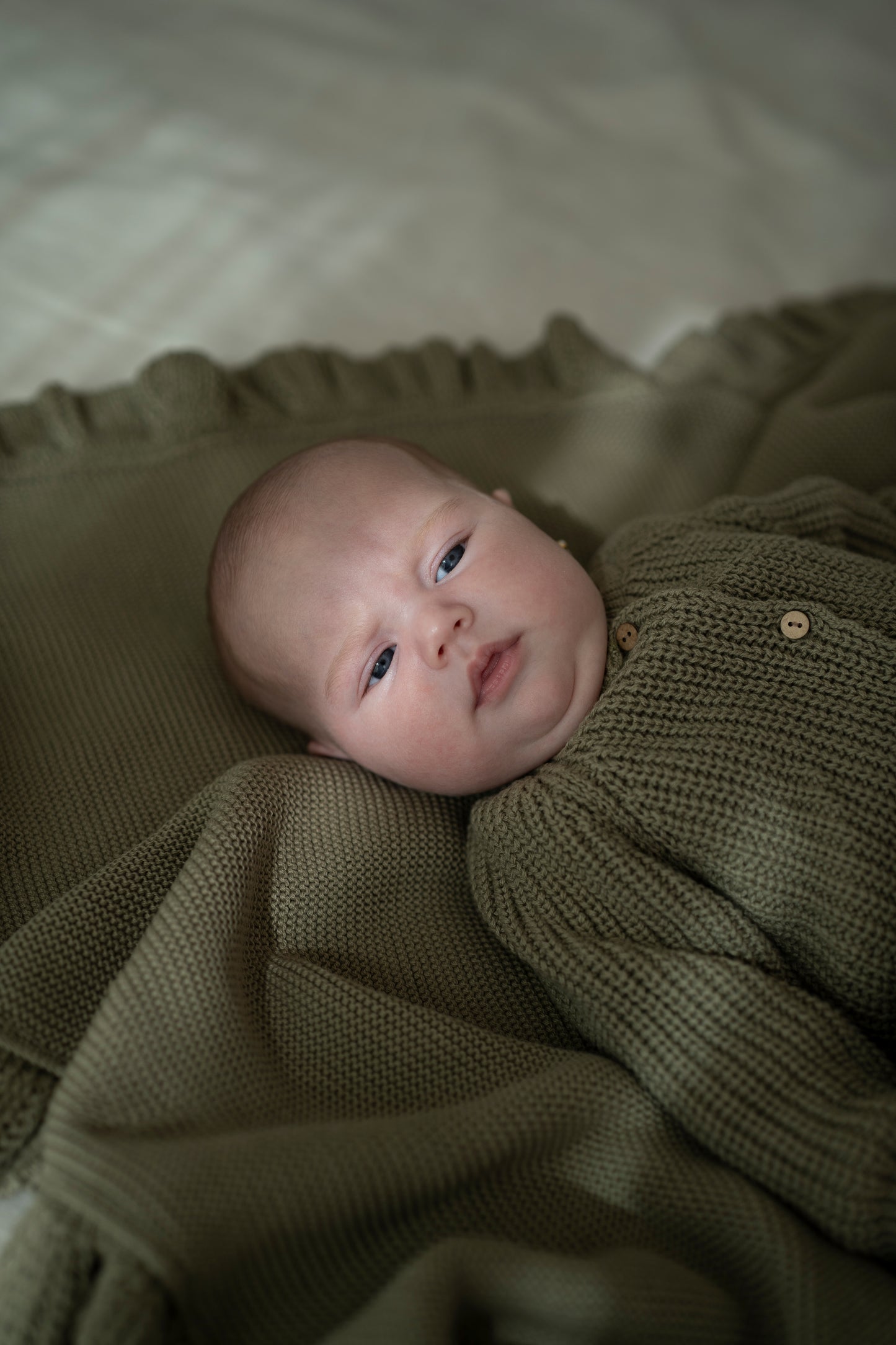 Buzo Punto Tricot Verde Oliva