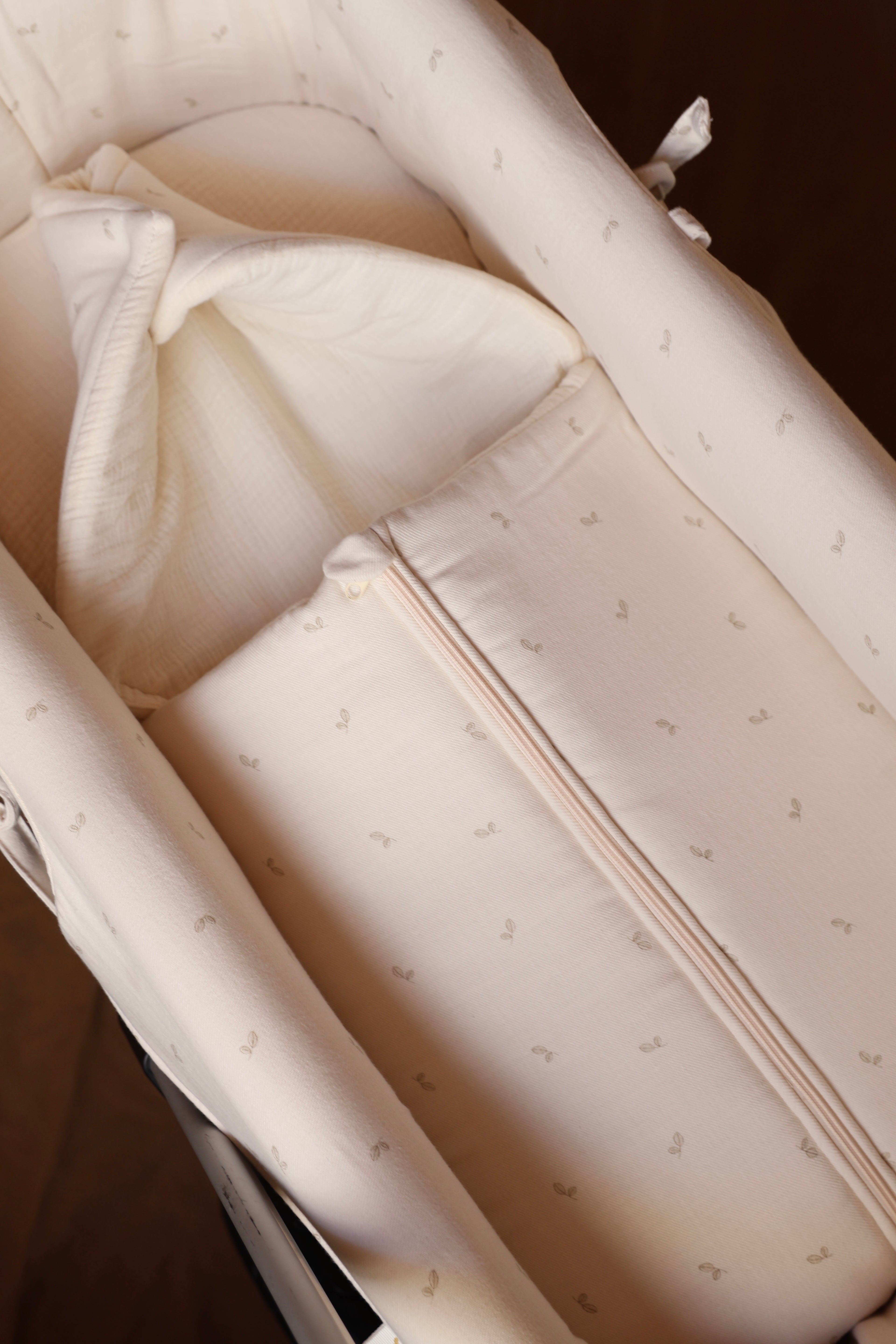 Saco Capazo Cello Oliva + Gasa Cruda