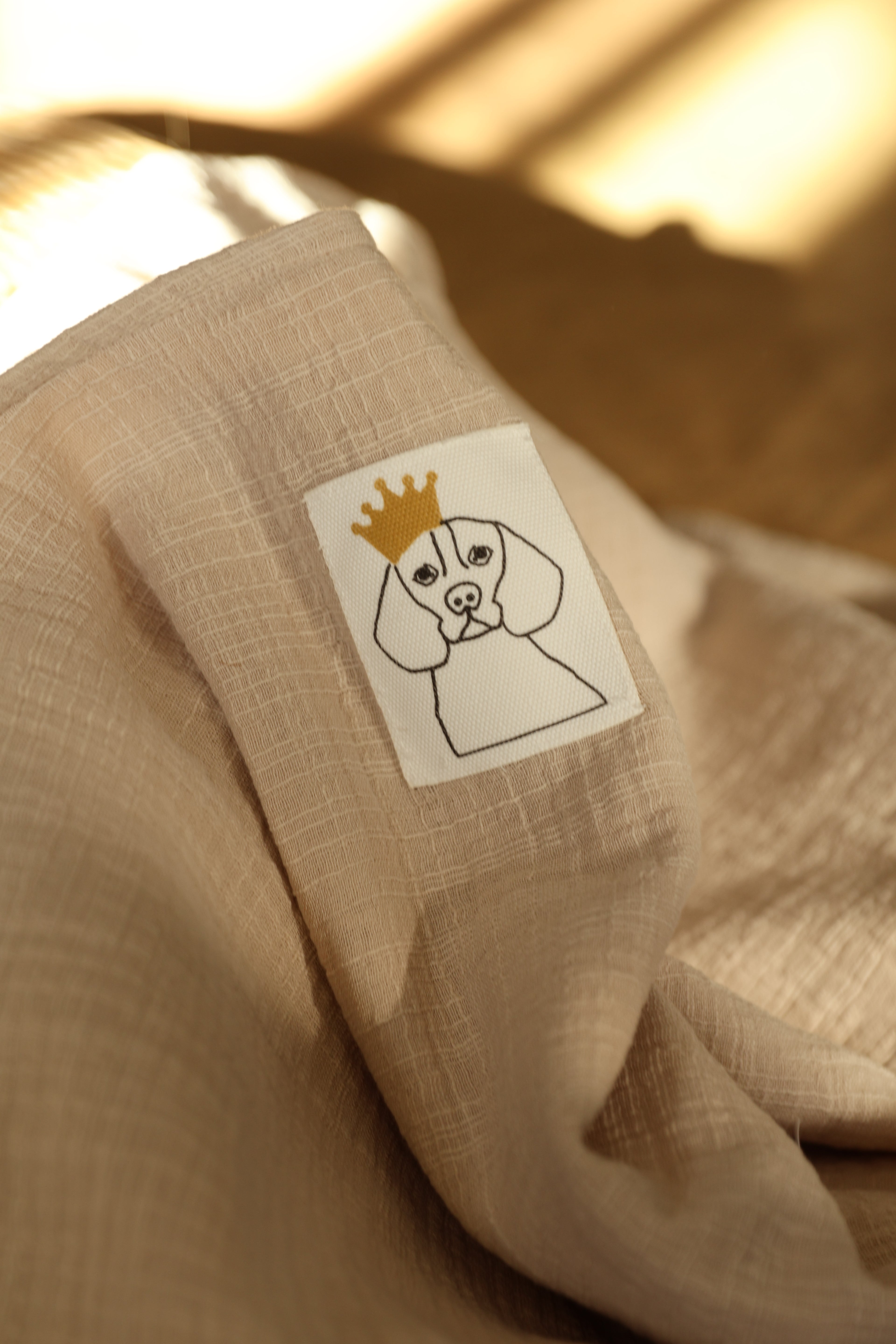 Arrullo Gasa Rústica Arena + Volante Gasa Rústica Arena