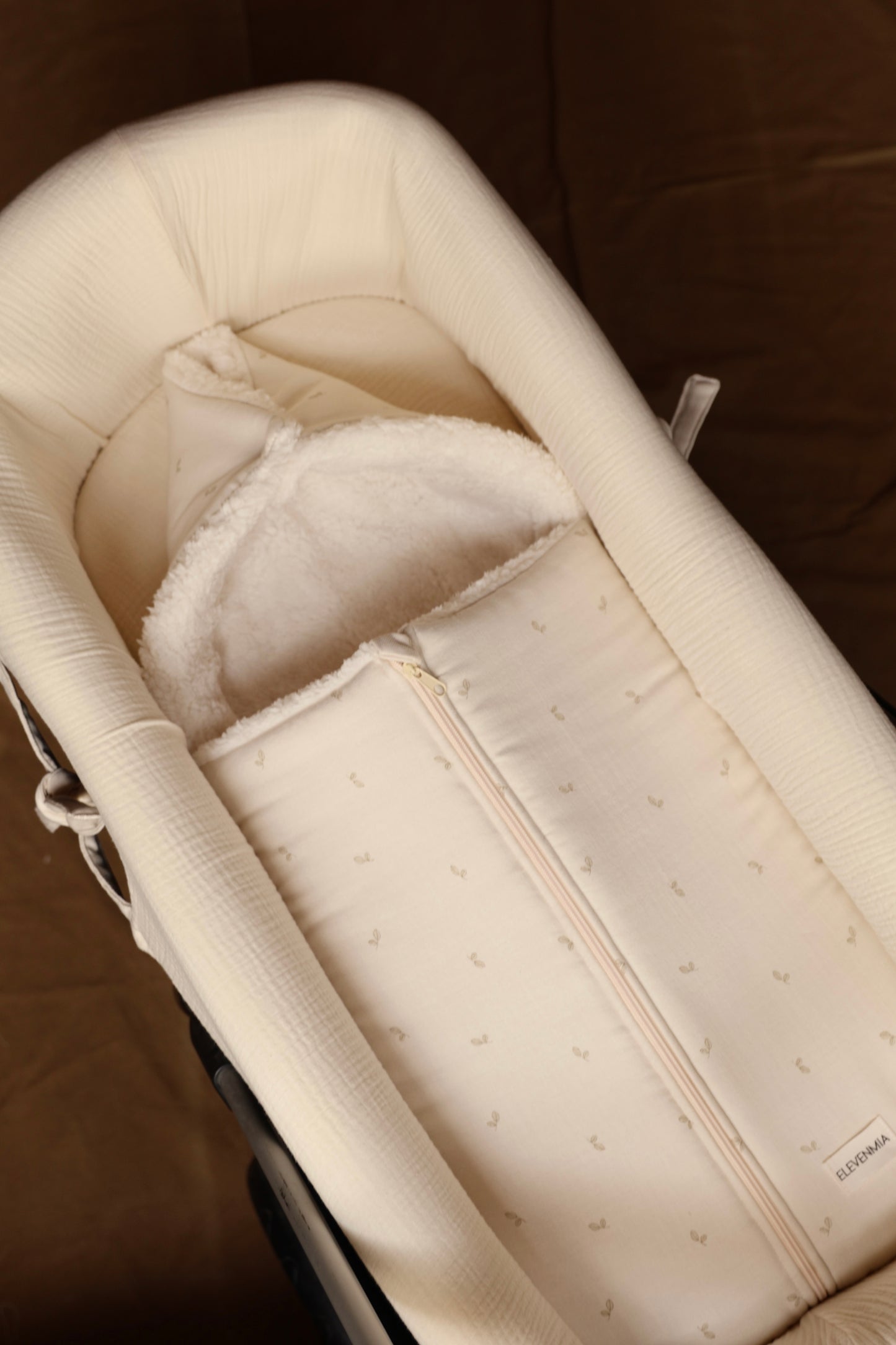 Saco Capazo Cello Oliva + Borreguito