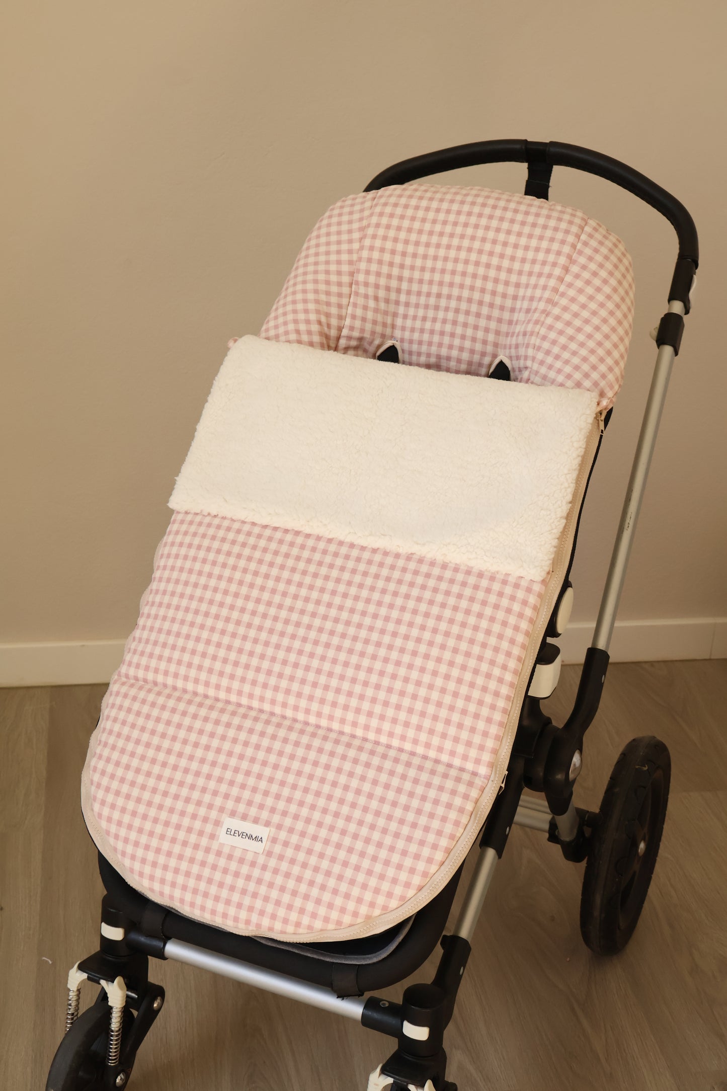 Saco Silla Cochecito Vichy Rosa