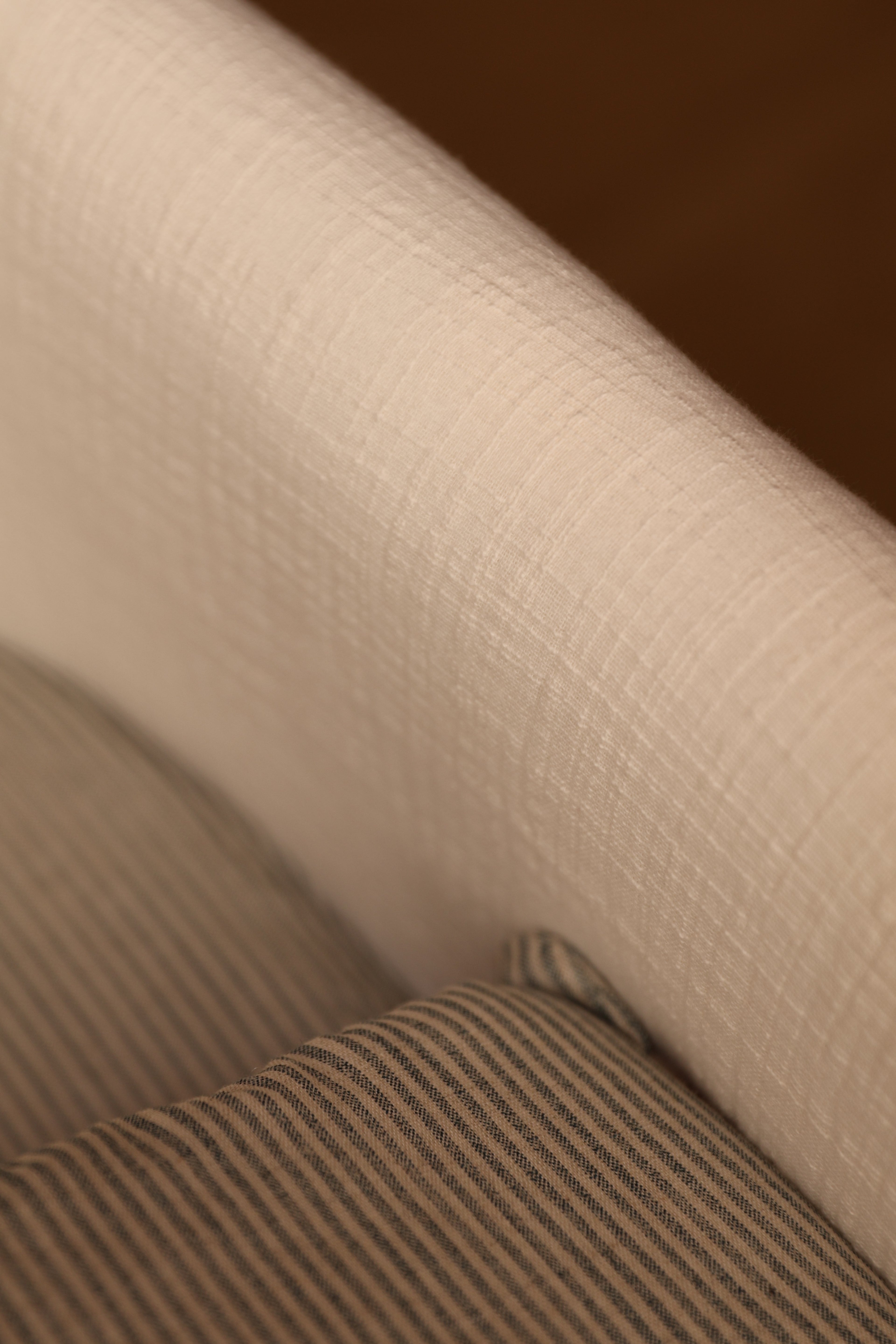 Vestidura Cochecito Gasa Rústica Nata + Gasa Cruda Reversible