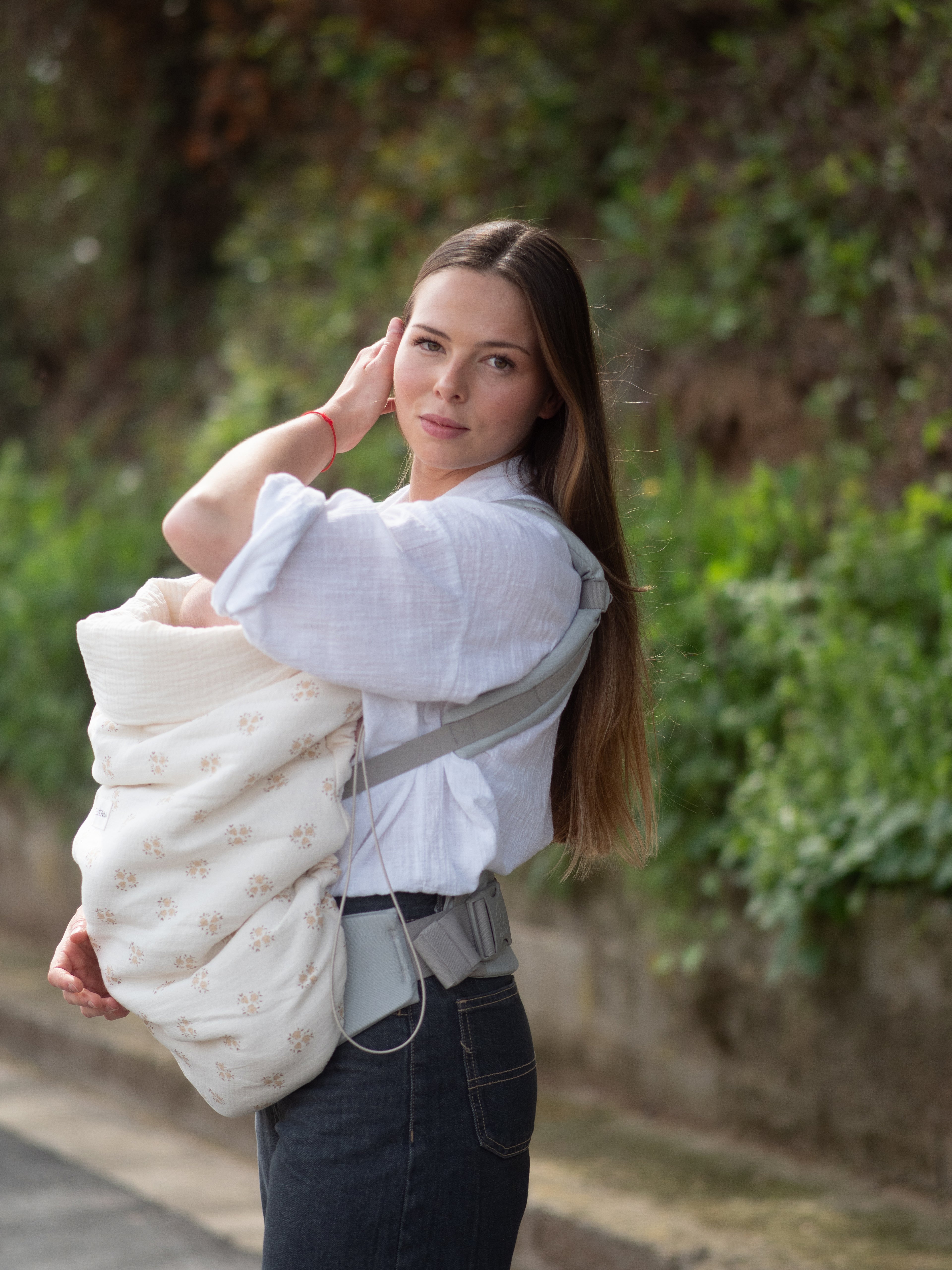 Écharpe porte-bébé réversible Inti Sand