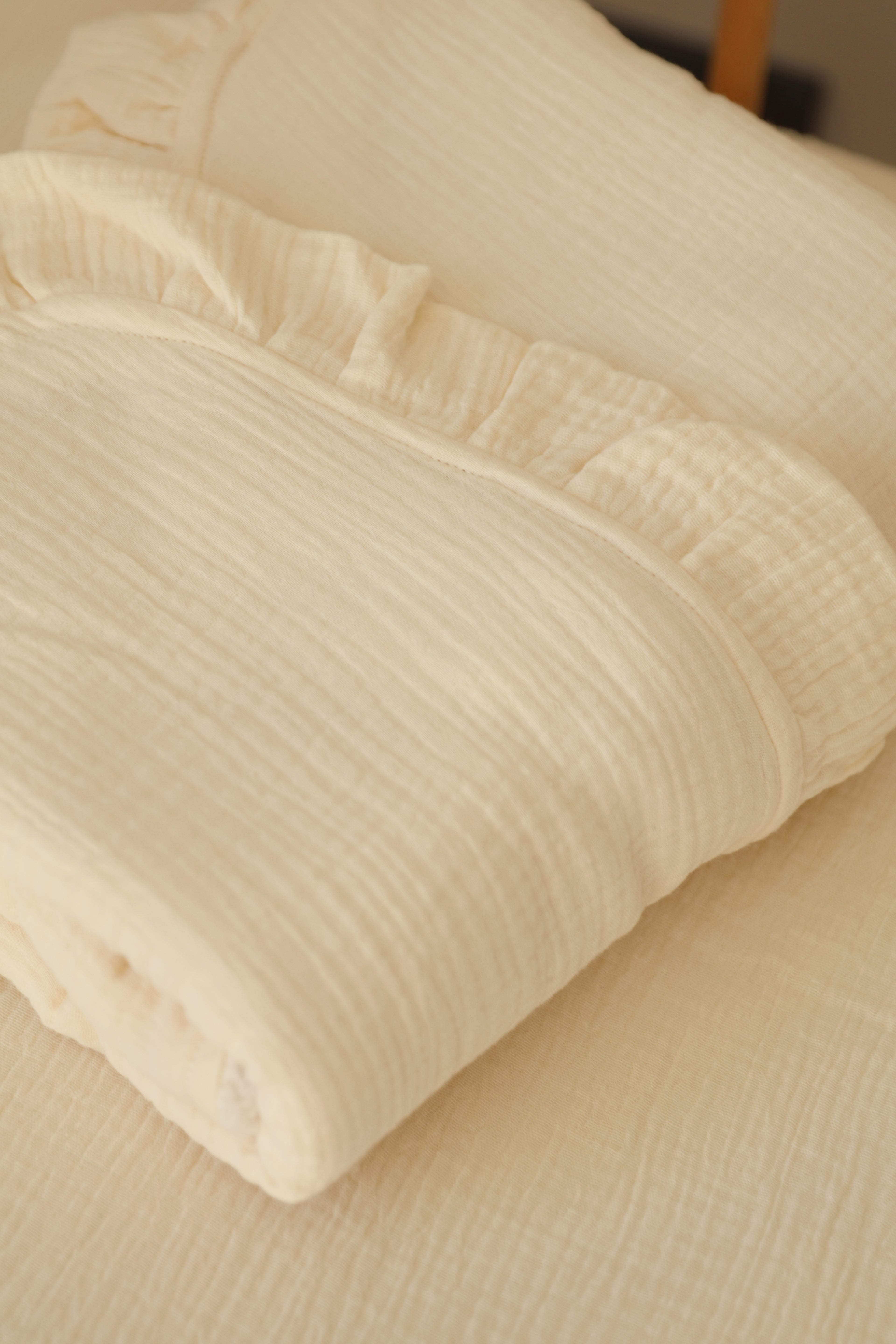 Manta Gasa Cruda + Borreguito