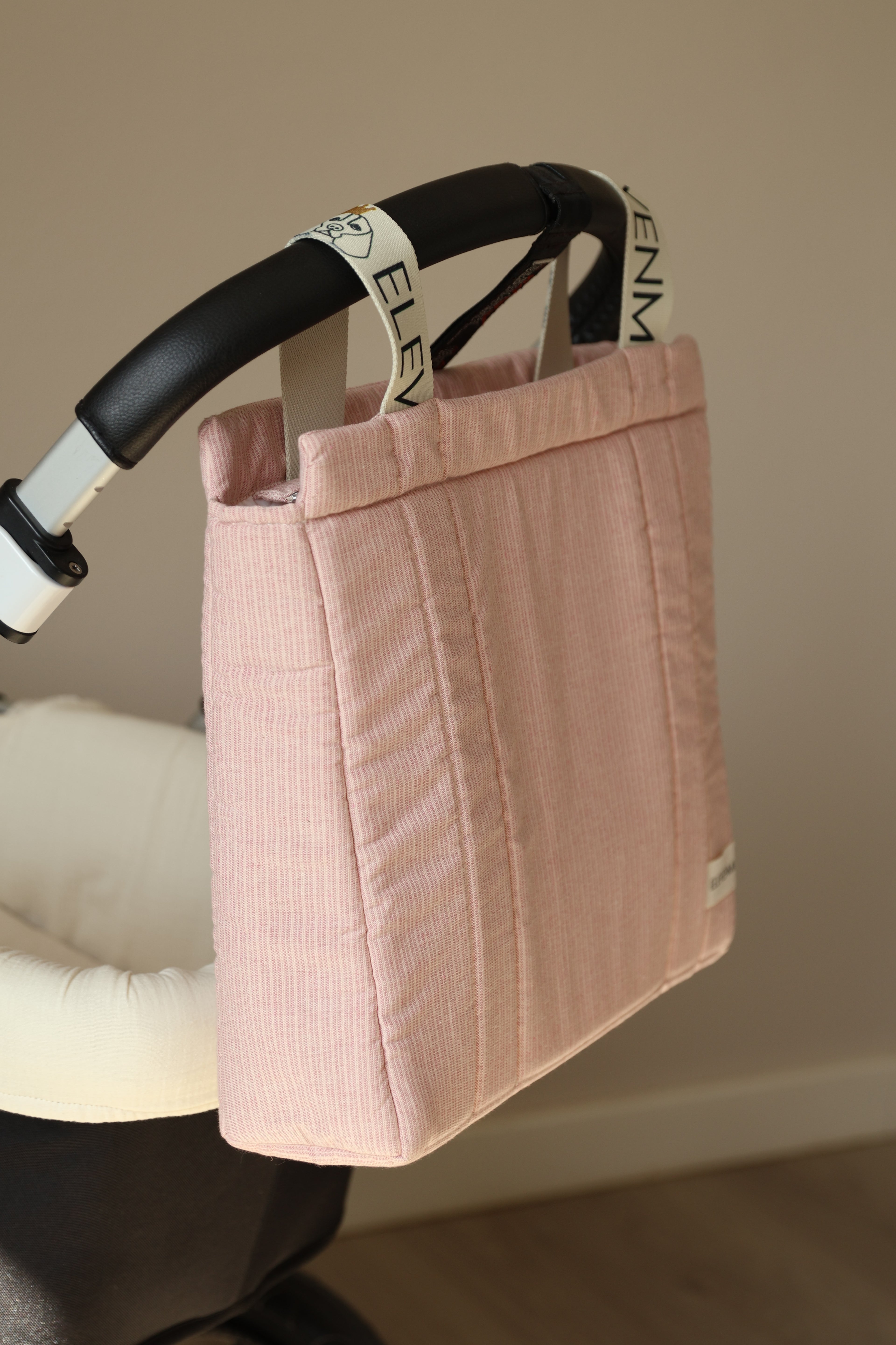 Bolso Big Mini Stripe Rosa
