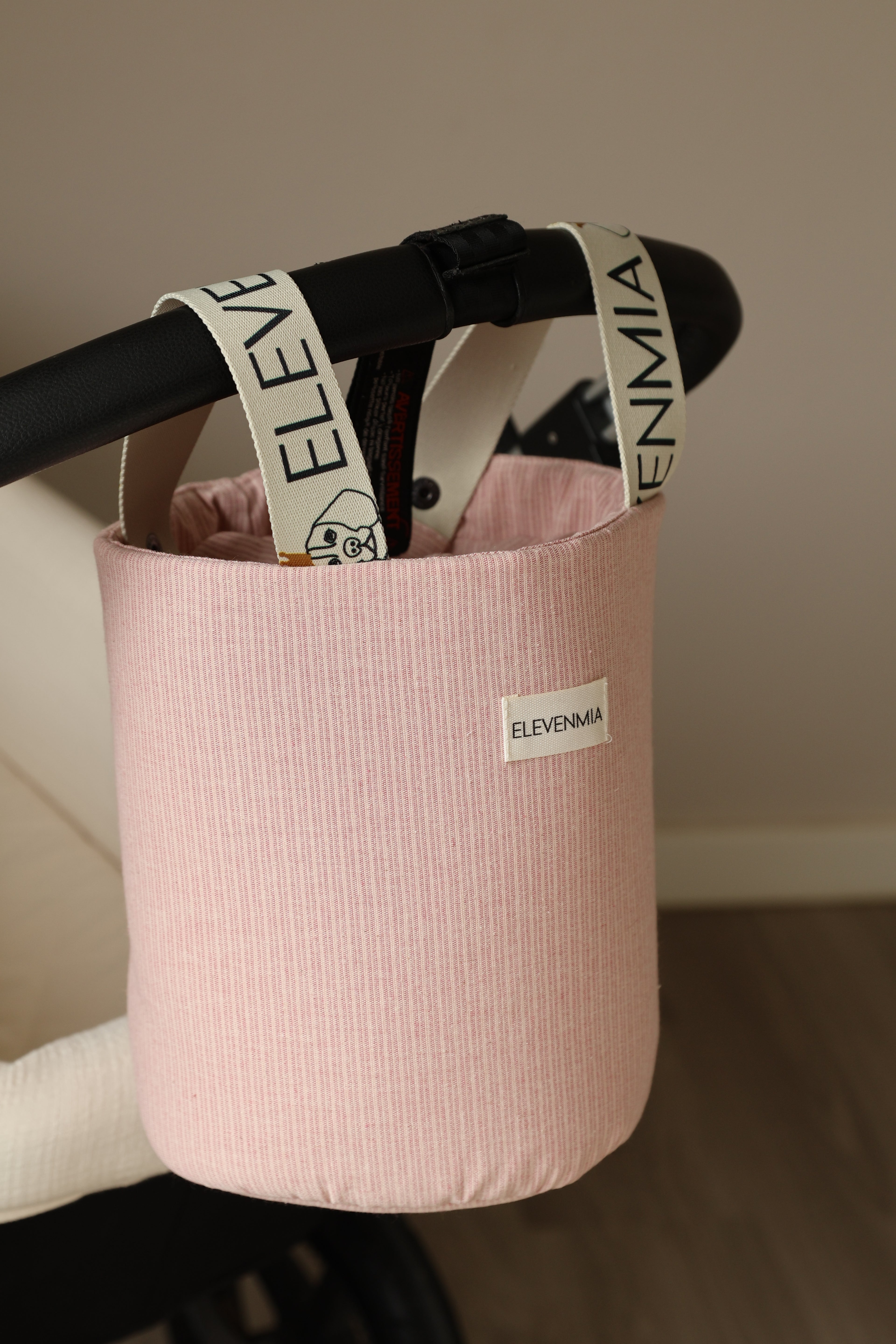 Bolso Mandana Mini Stripe Rosa