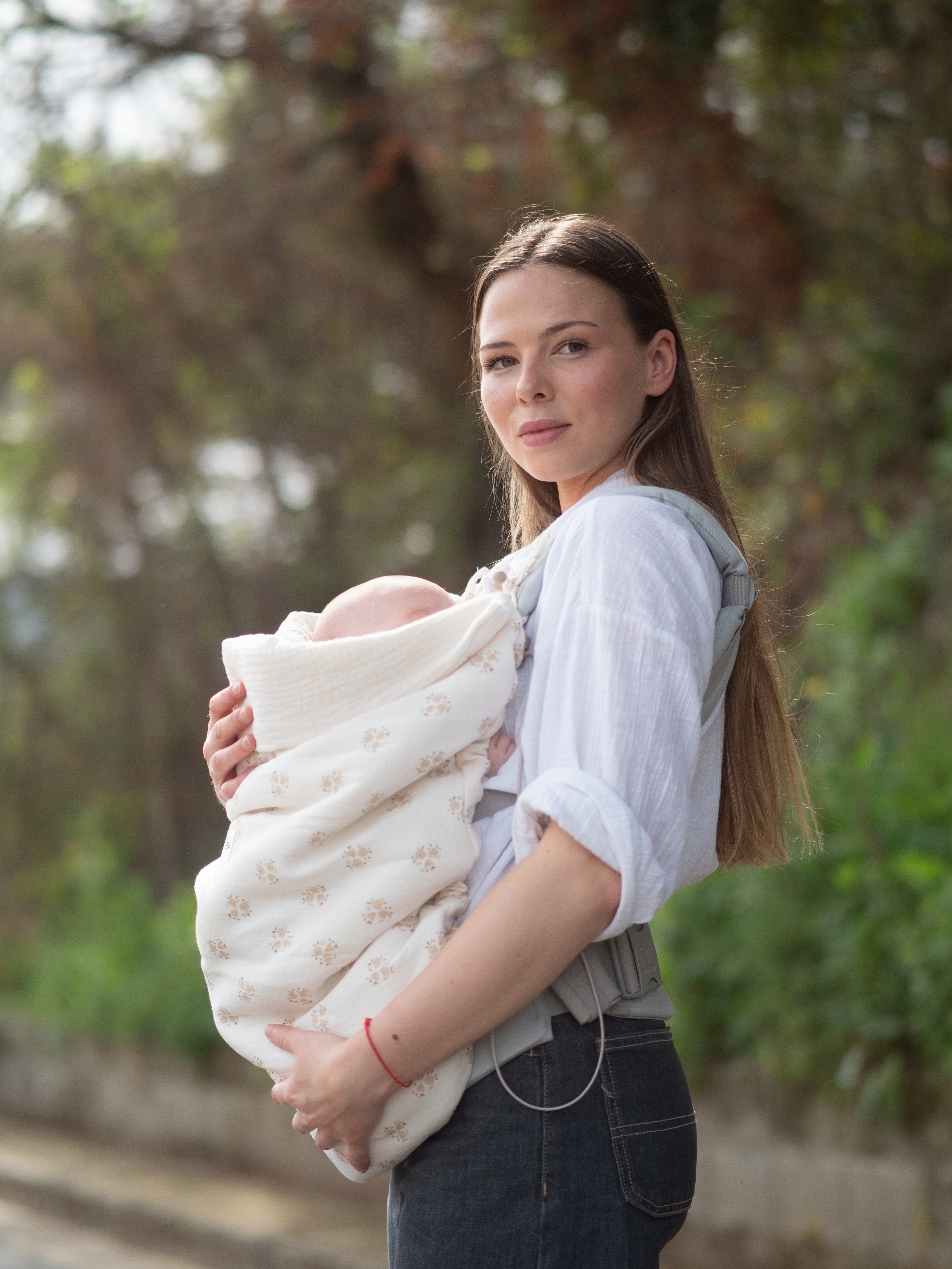 Écharpe porte-bébé réversible Inti Sand