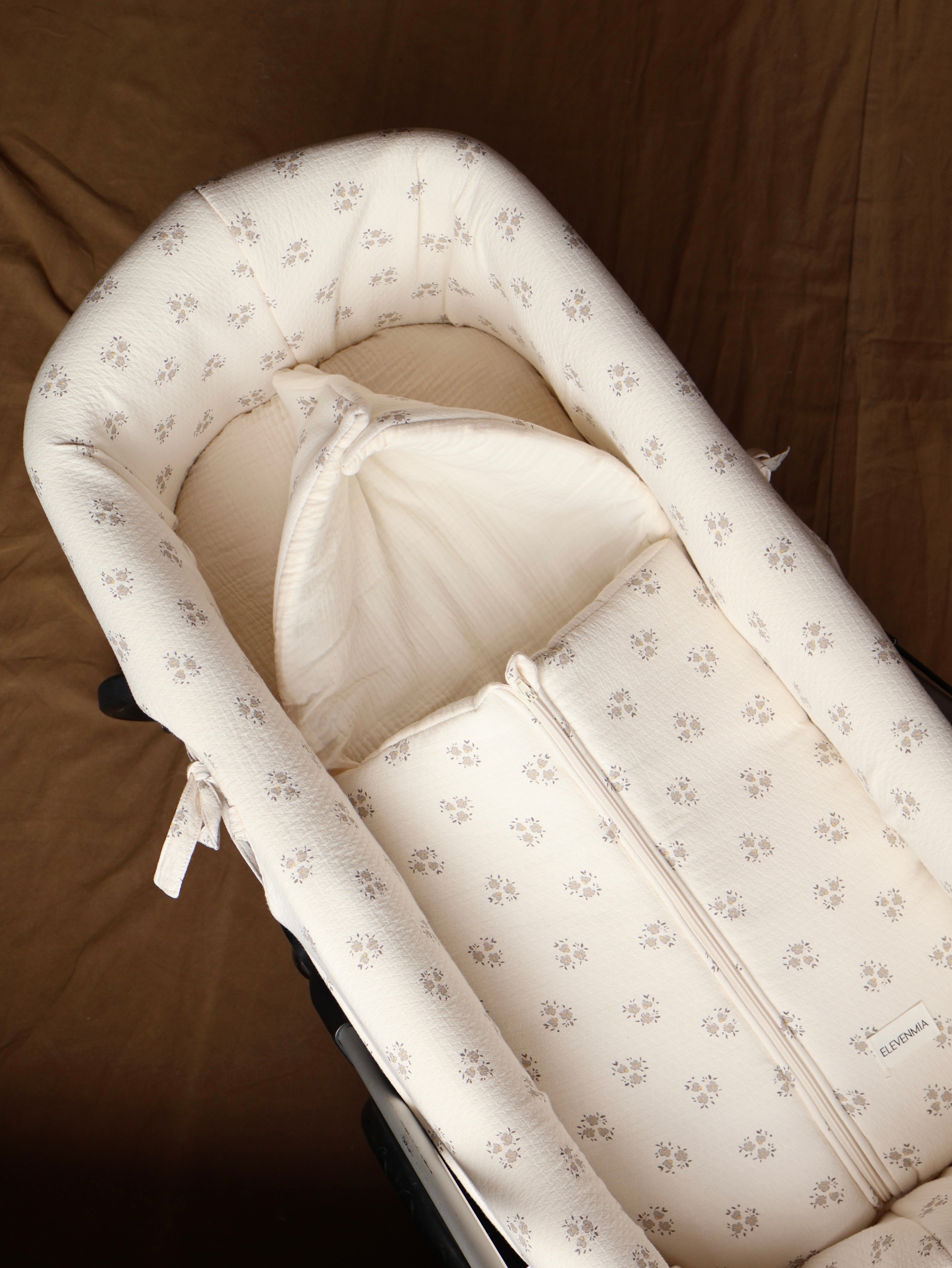 Saco Capazo Inti Gris + Gasa Cruda