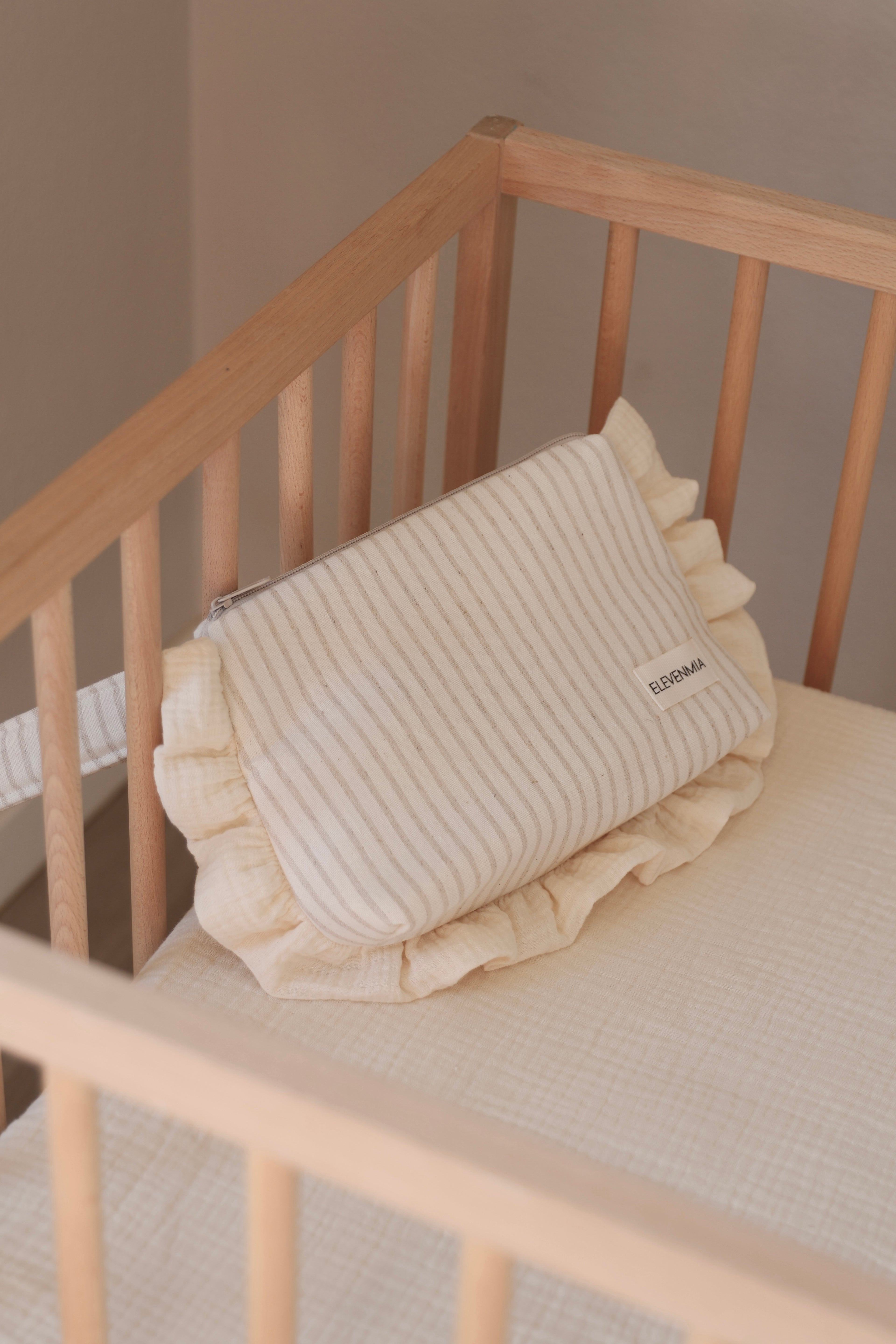 Neceser Volante Mini Stripe Arena + Gasa Cruda