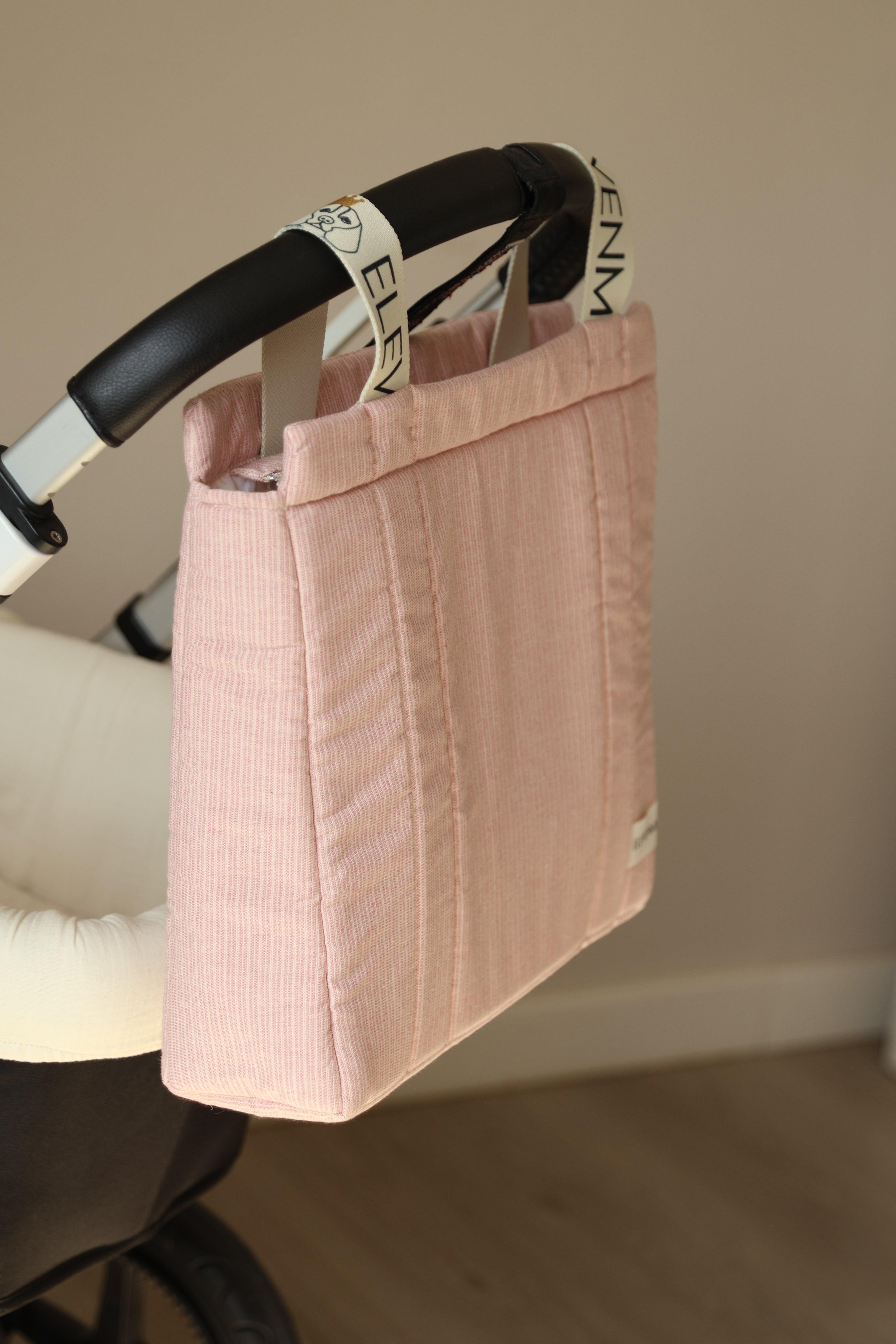 Bolso Big Mini Stripe Rosa
