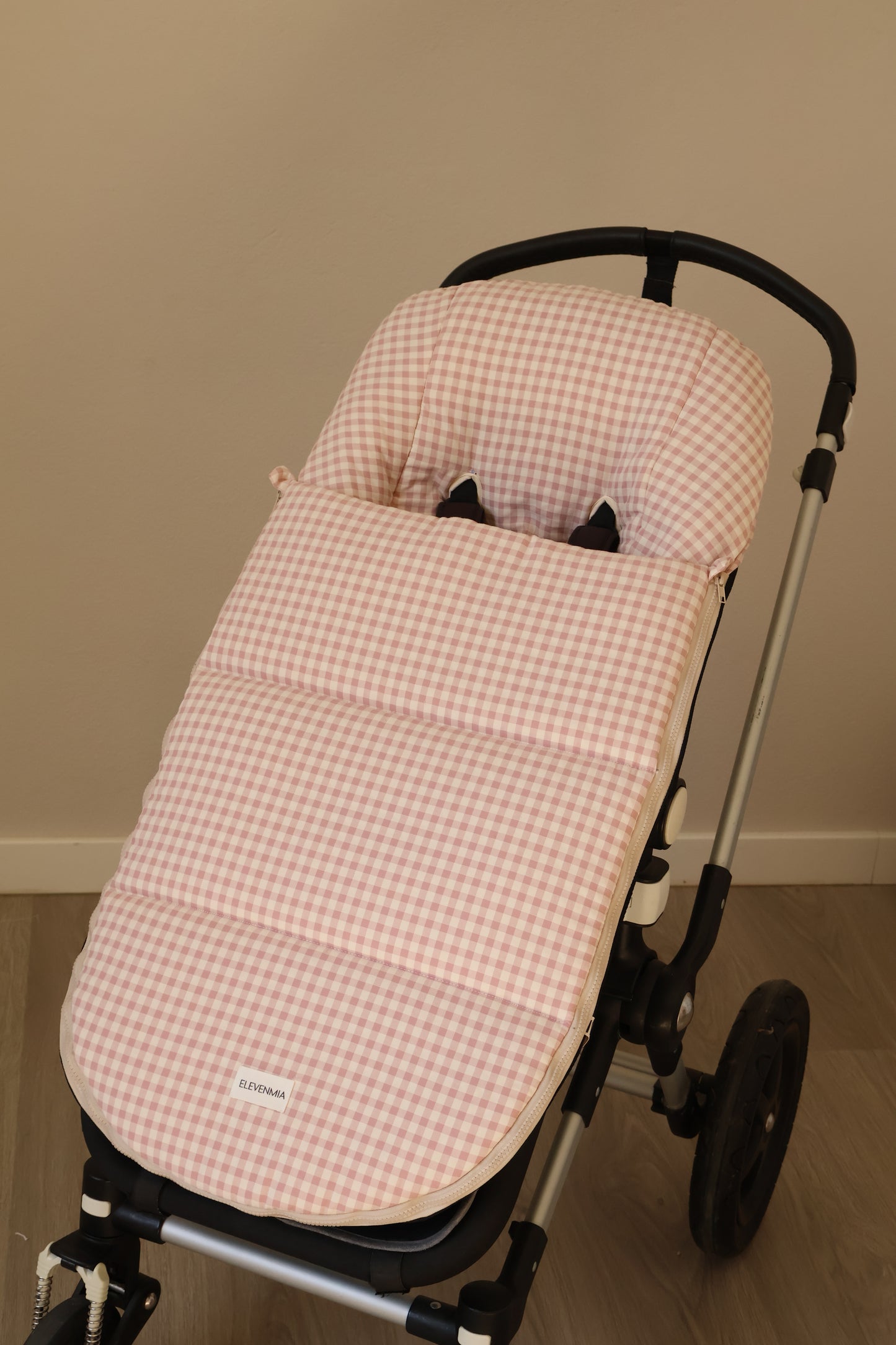 Saco Silla Cochecito Vichy Rosa