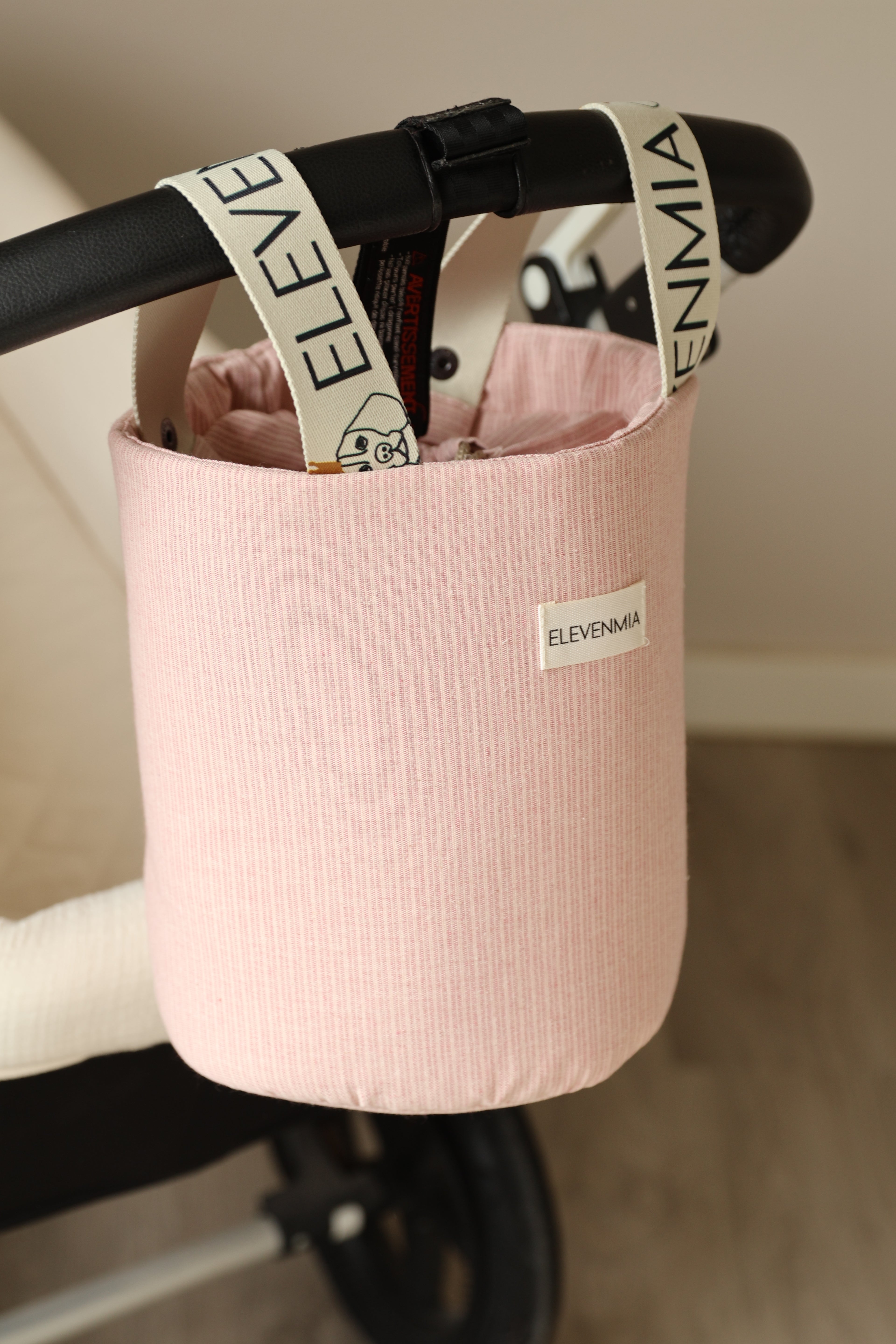 Bolso Mandana Mini Stripe Rosa