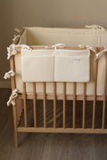Beige Muslin Crib Organizer