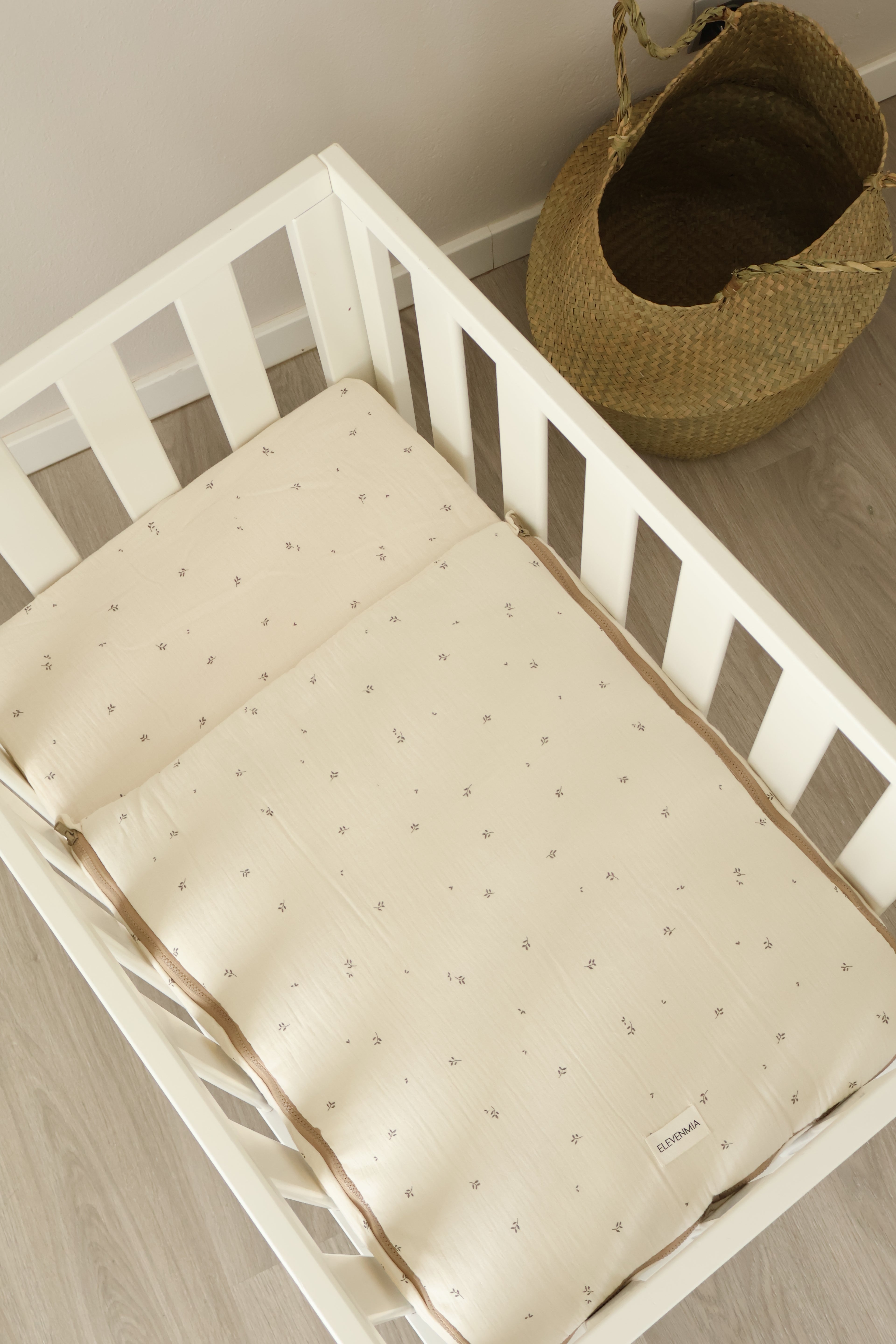 Sac de fond pour mini-berceau 80x50 gaze Lúa