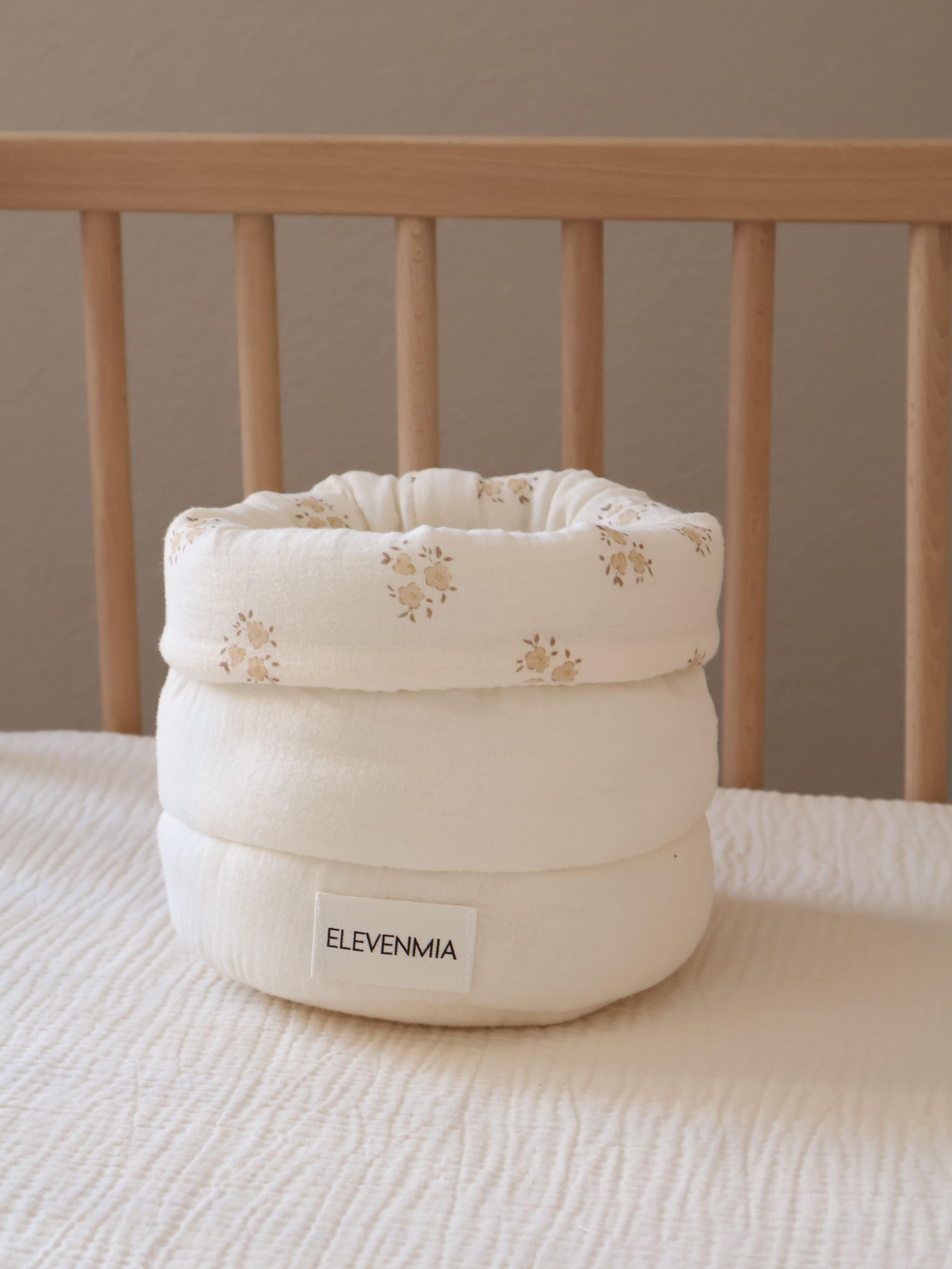 Cesto Organizador Pequeño Sia Arena + Gasa Cruda