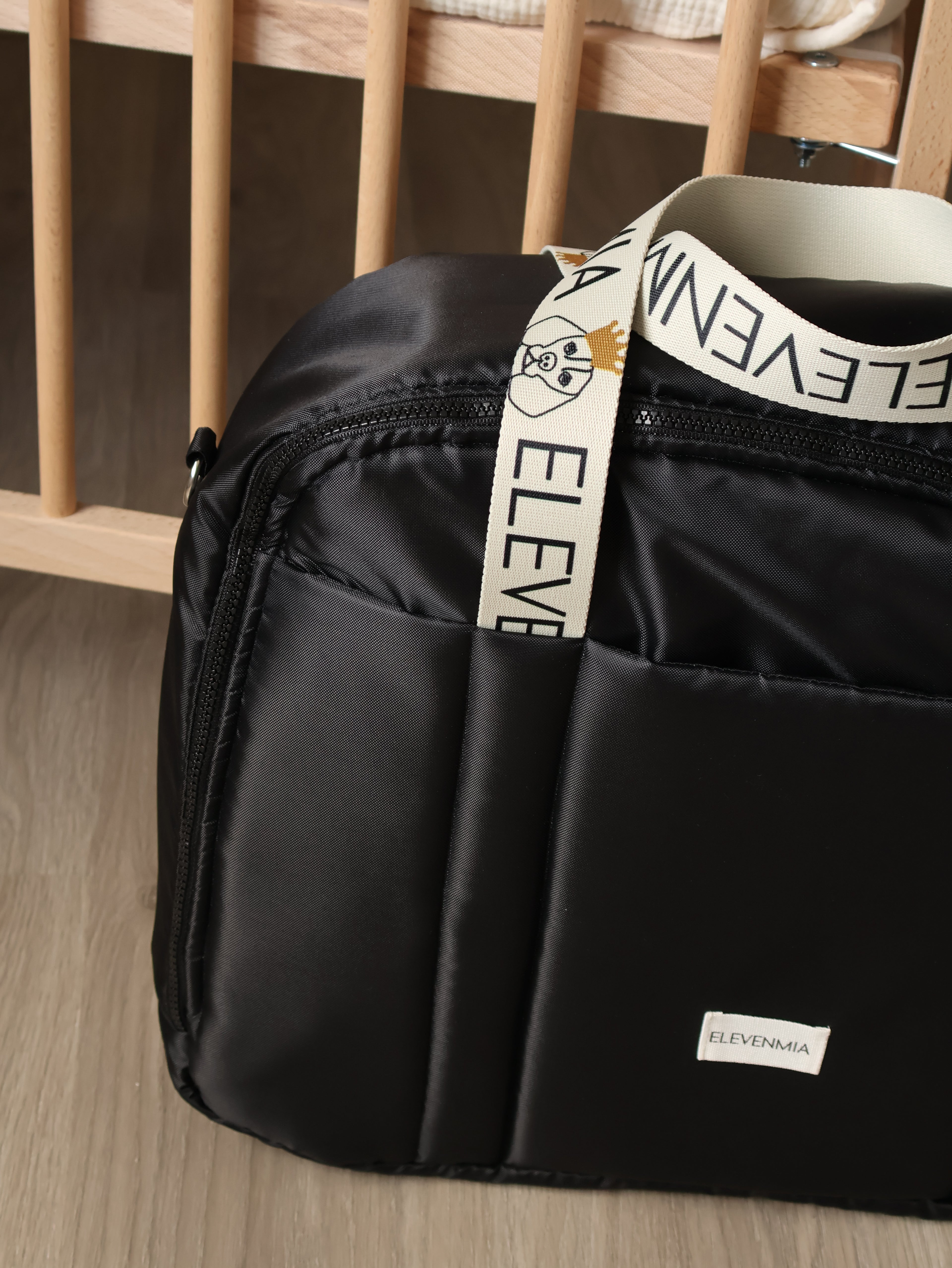 Maleta Maternal Technic Negro Impermeable