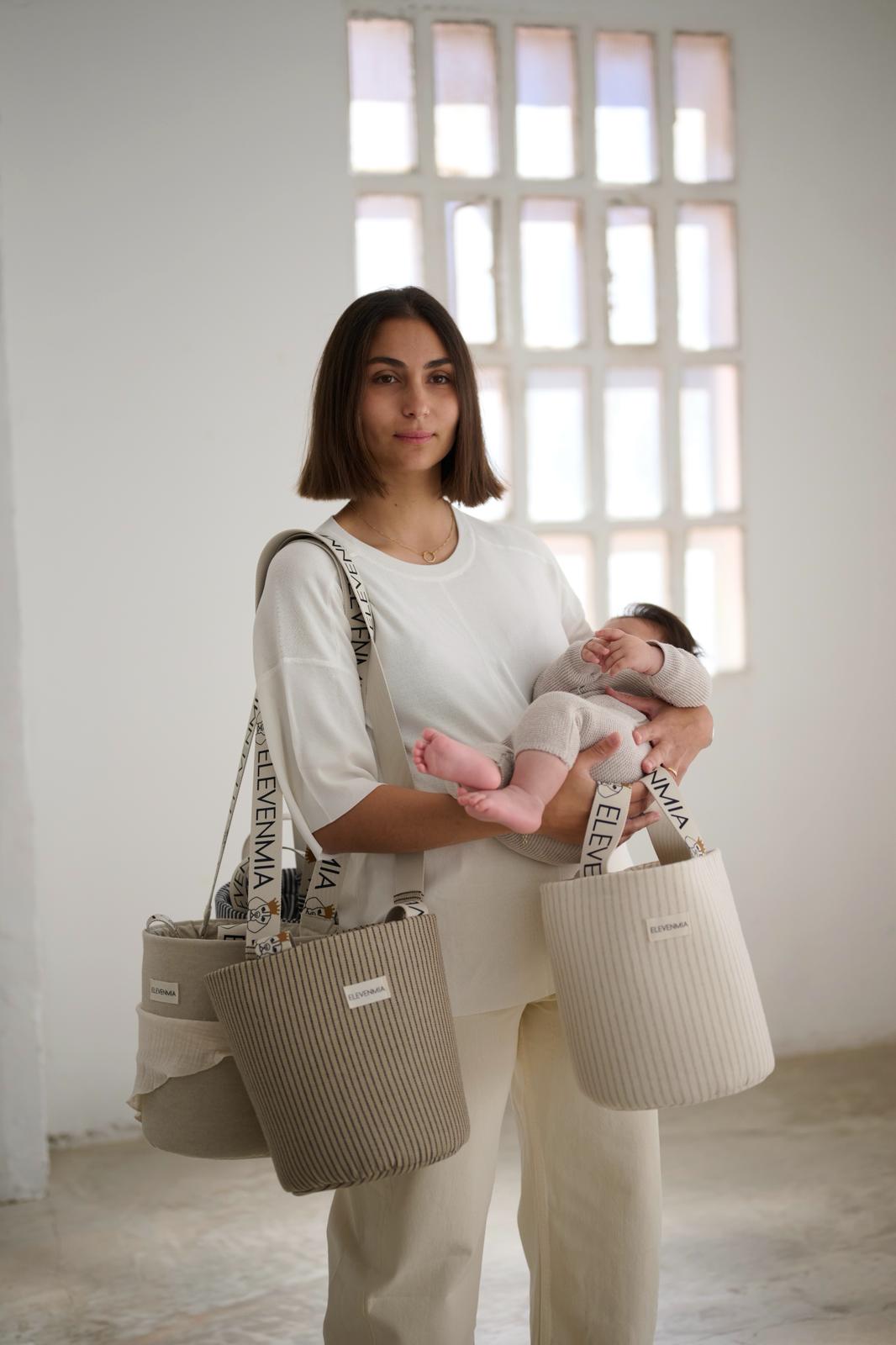 Bolso Mandana Mini Stripe Arena