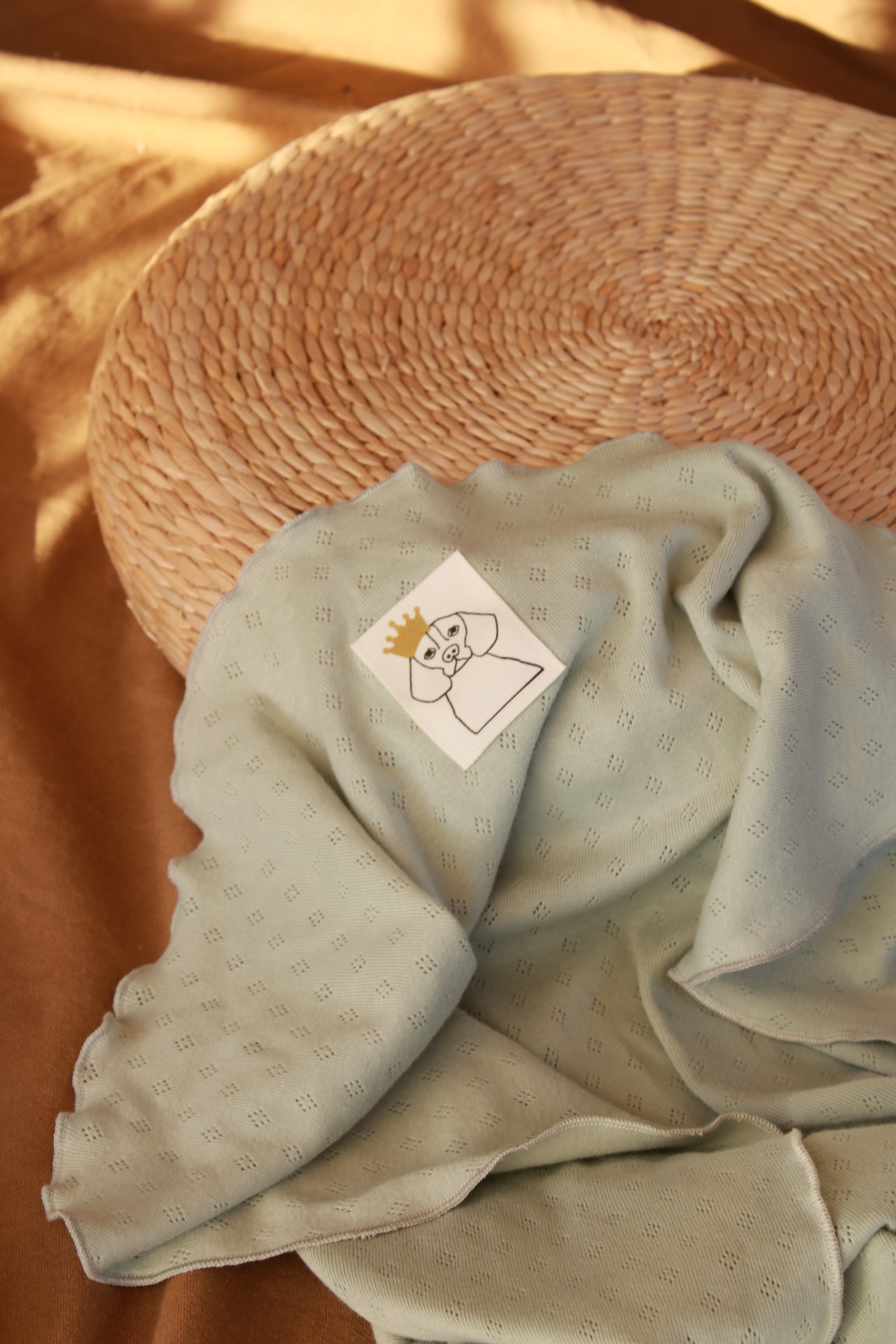 Muselina Punto Calado Verde Agua