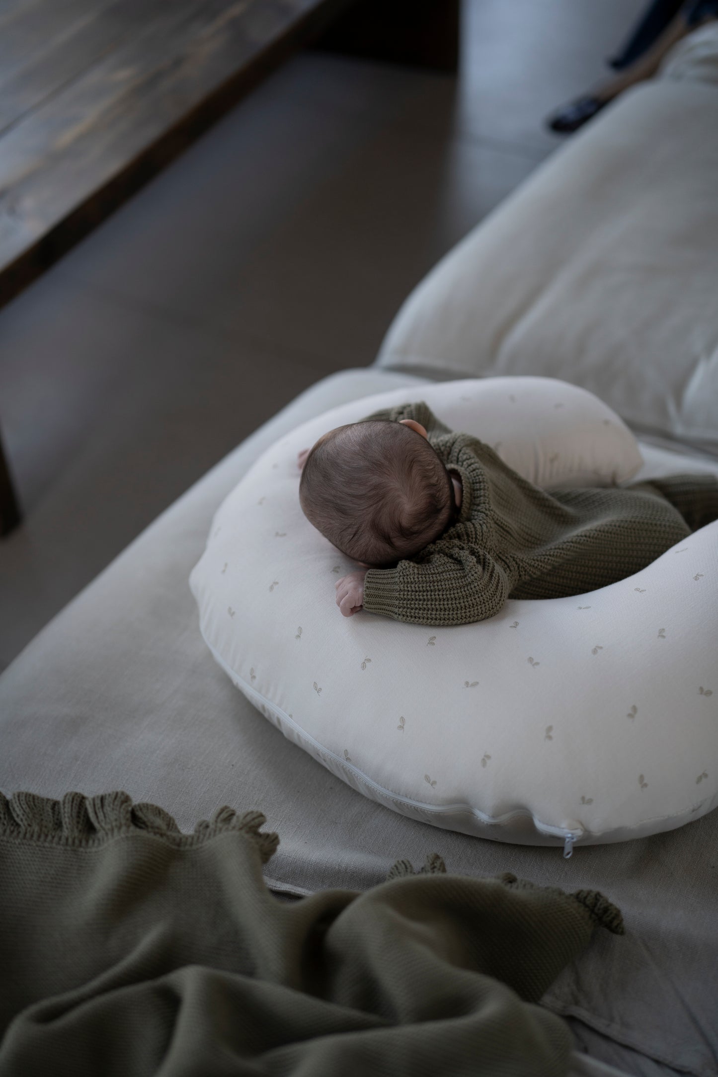 Buzo Punto Tricot Verde Oliva