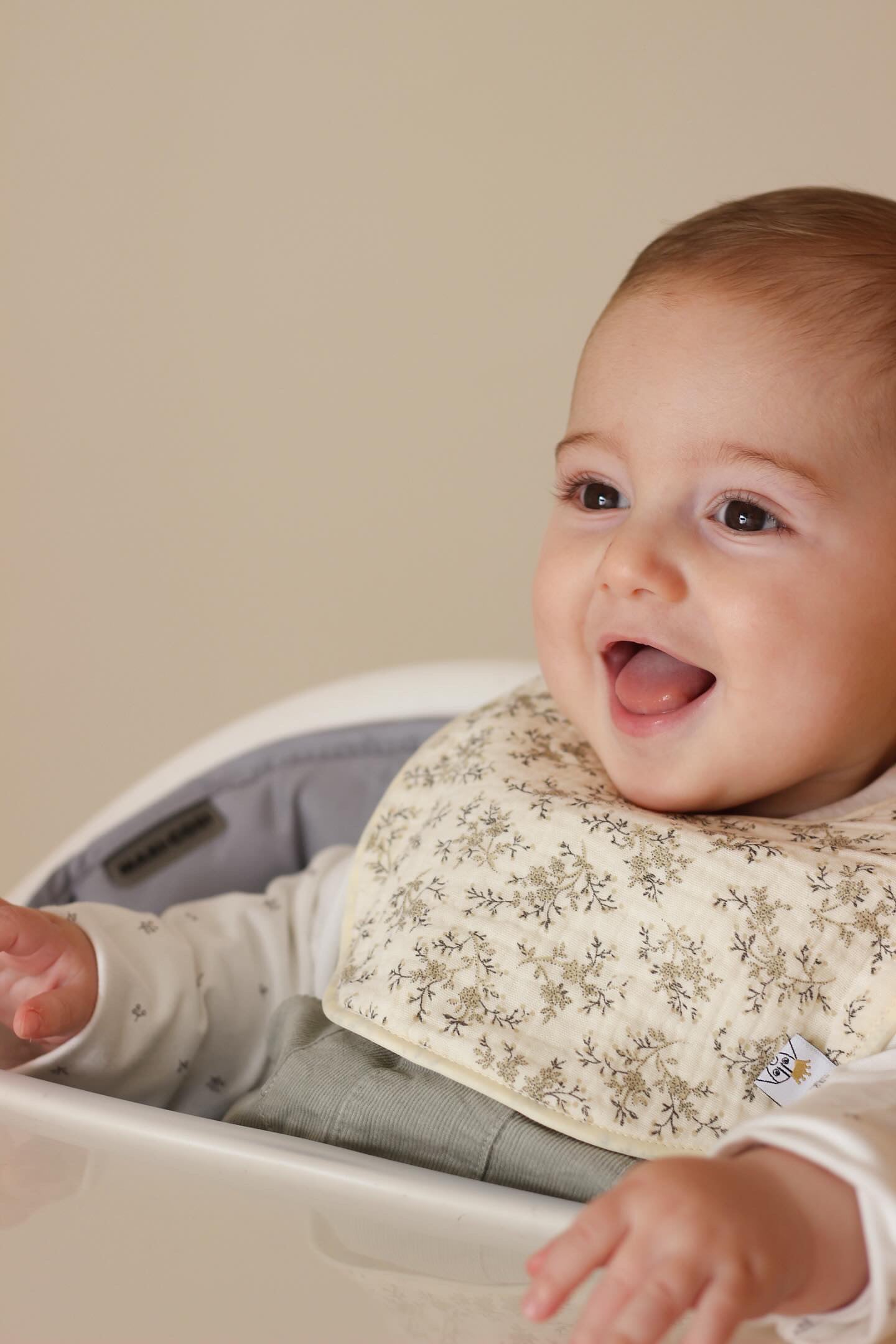 Mon bavoir en gaze + tissu éponge