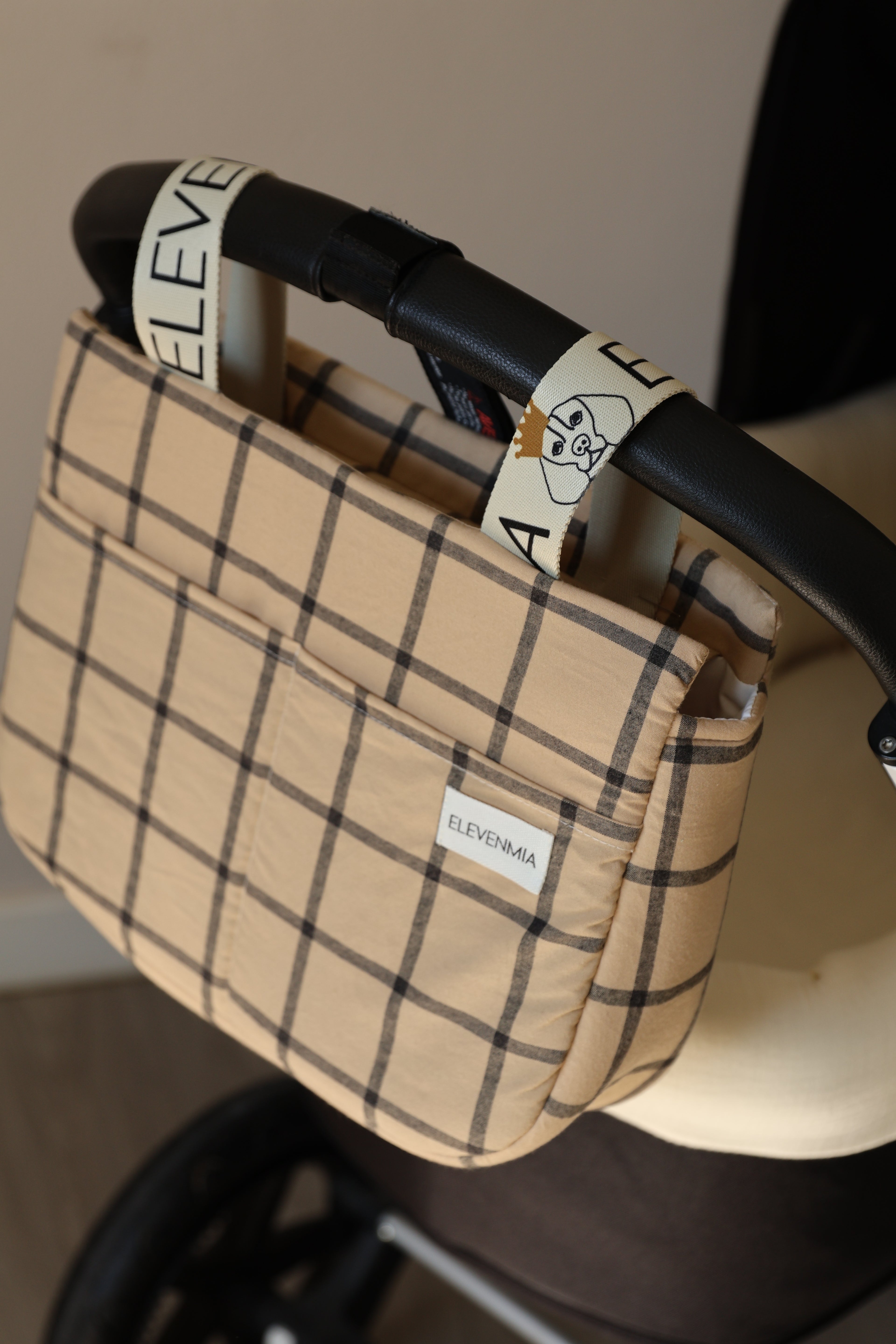 Bolso Babi Cuadro Ocre