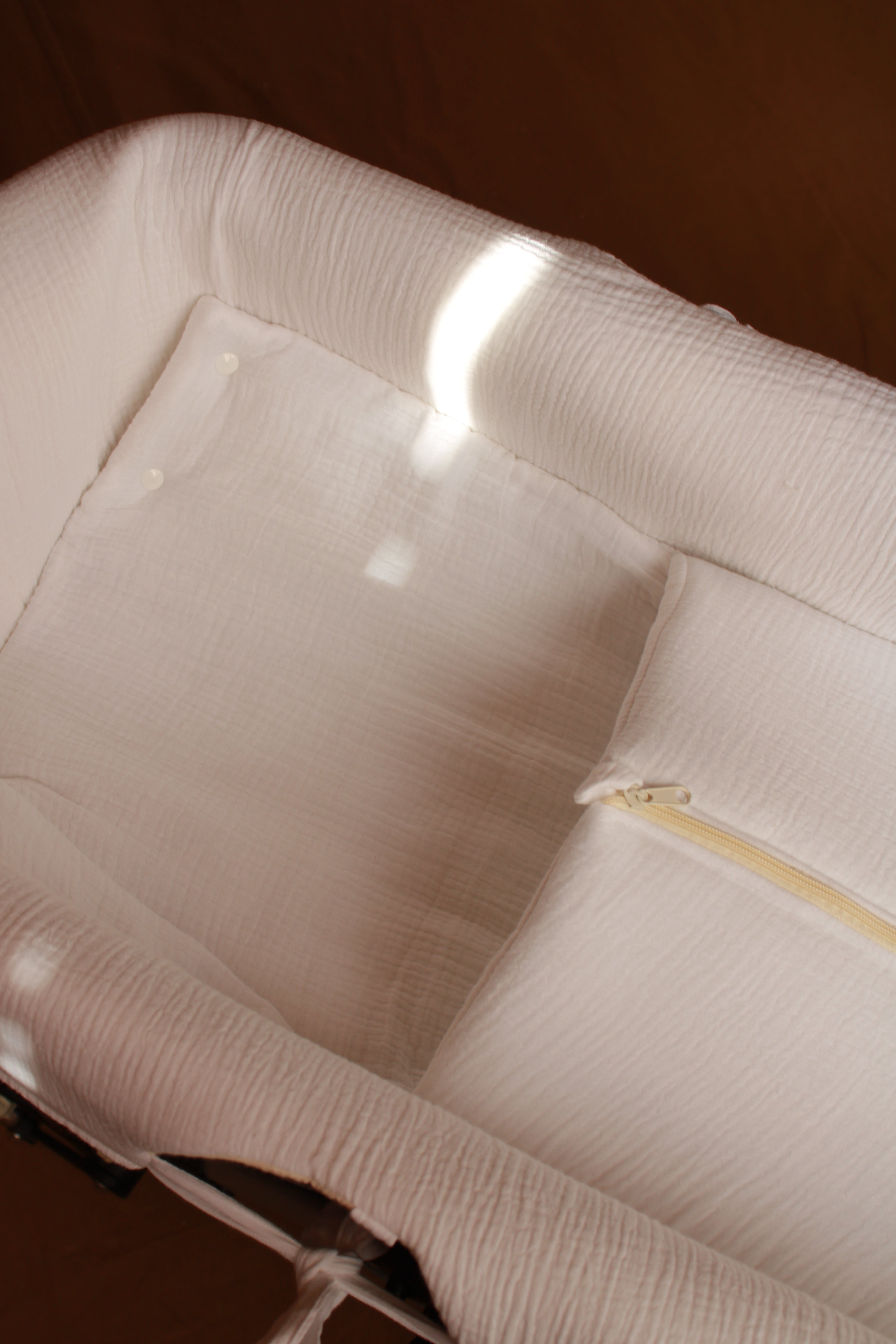 Sac panier en gaze blanche + gaze blanche