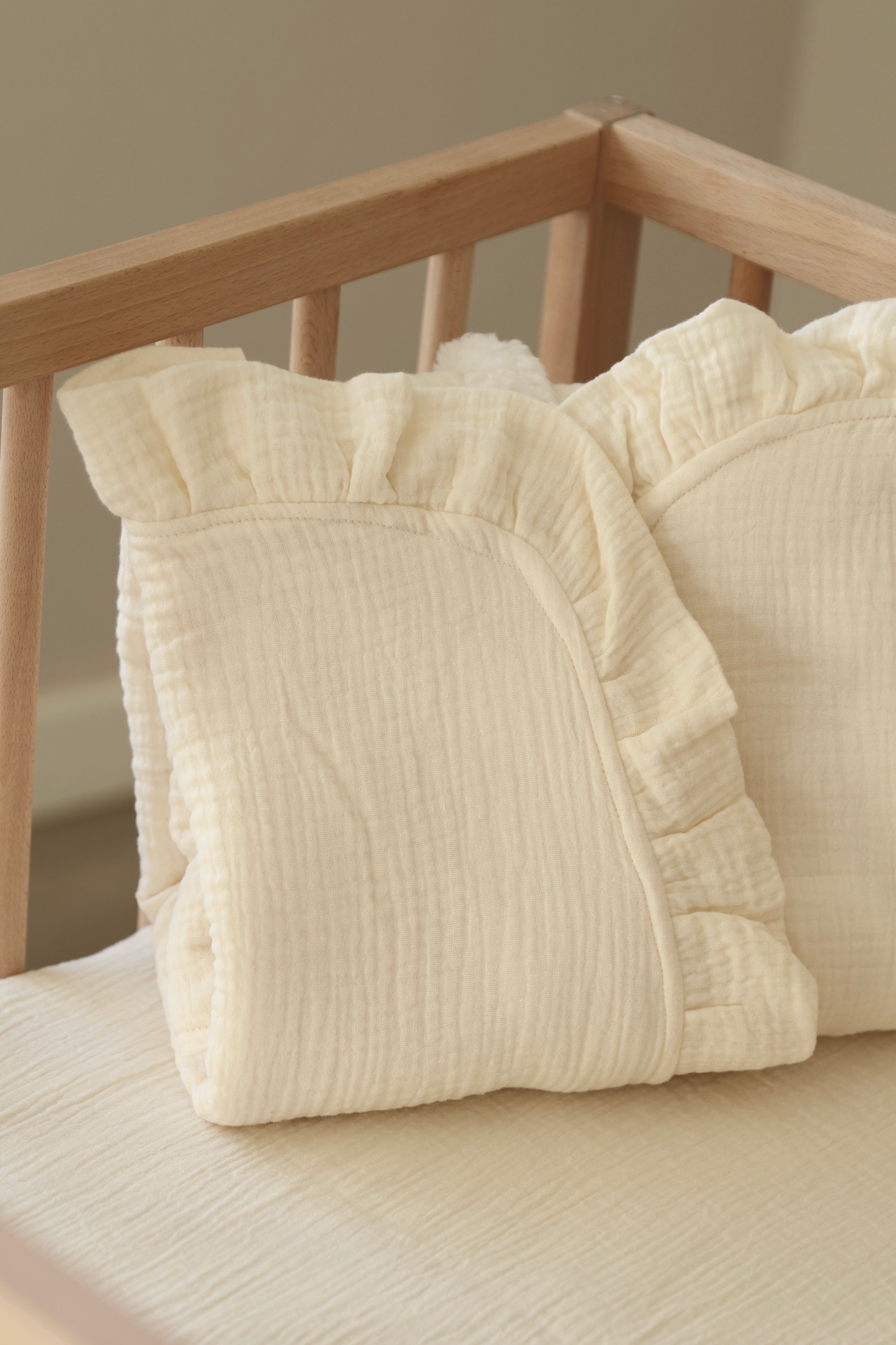 Manta Gasa Cruda + Borreguito