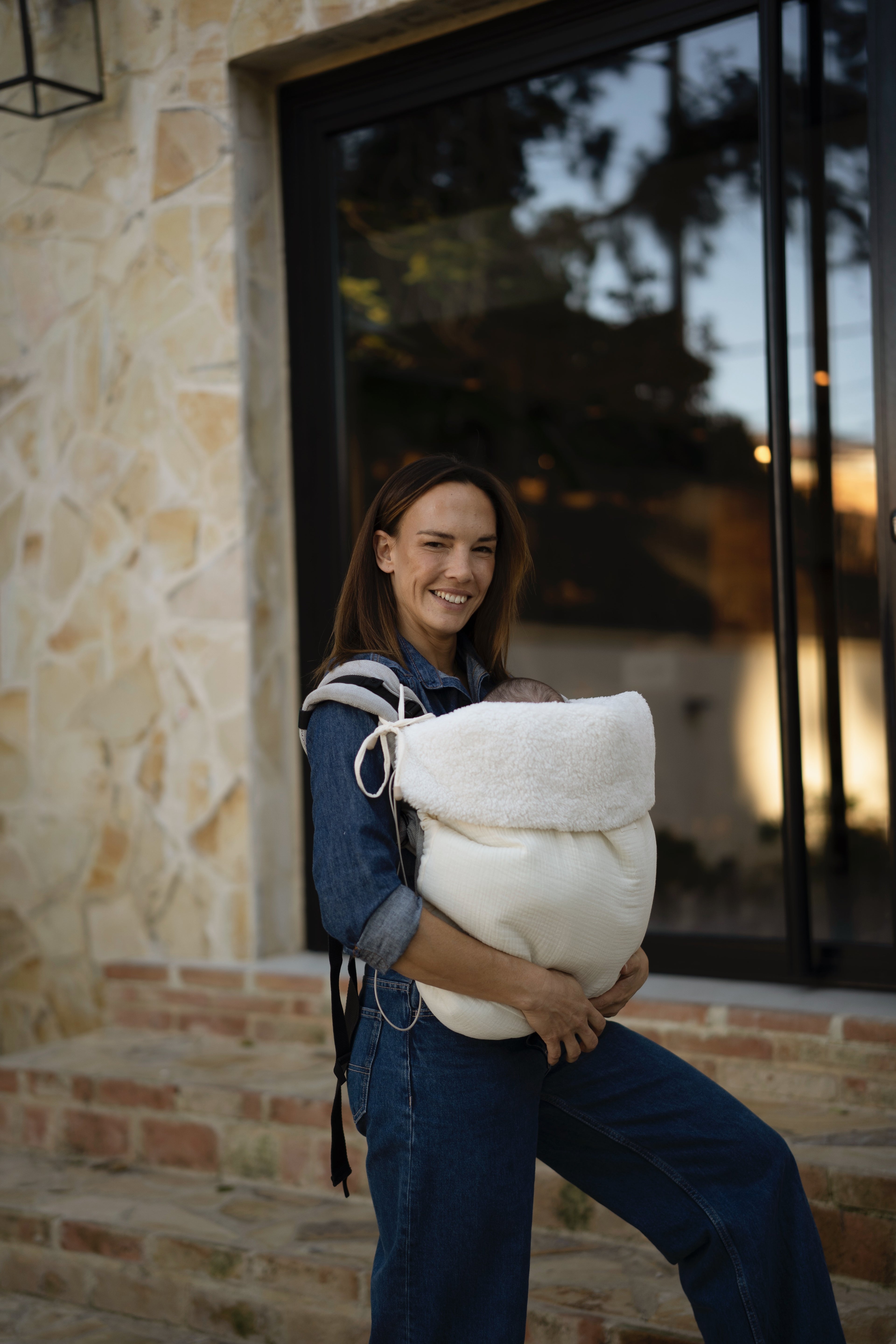 Arrullo porteo Gasa Cruda + Borreguito
