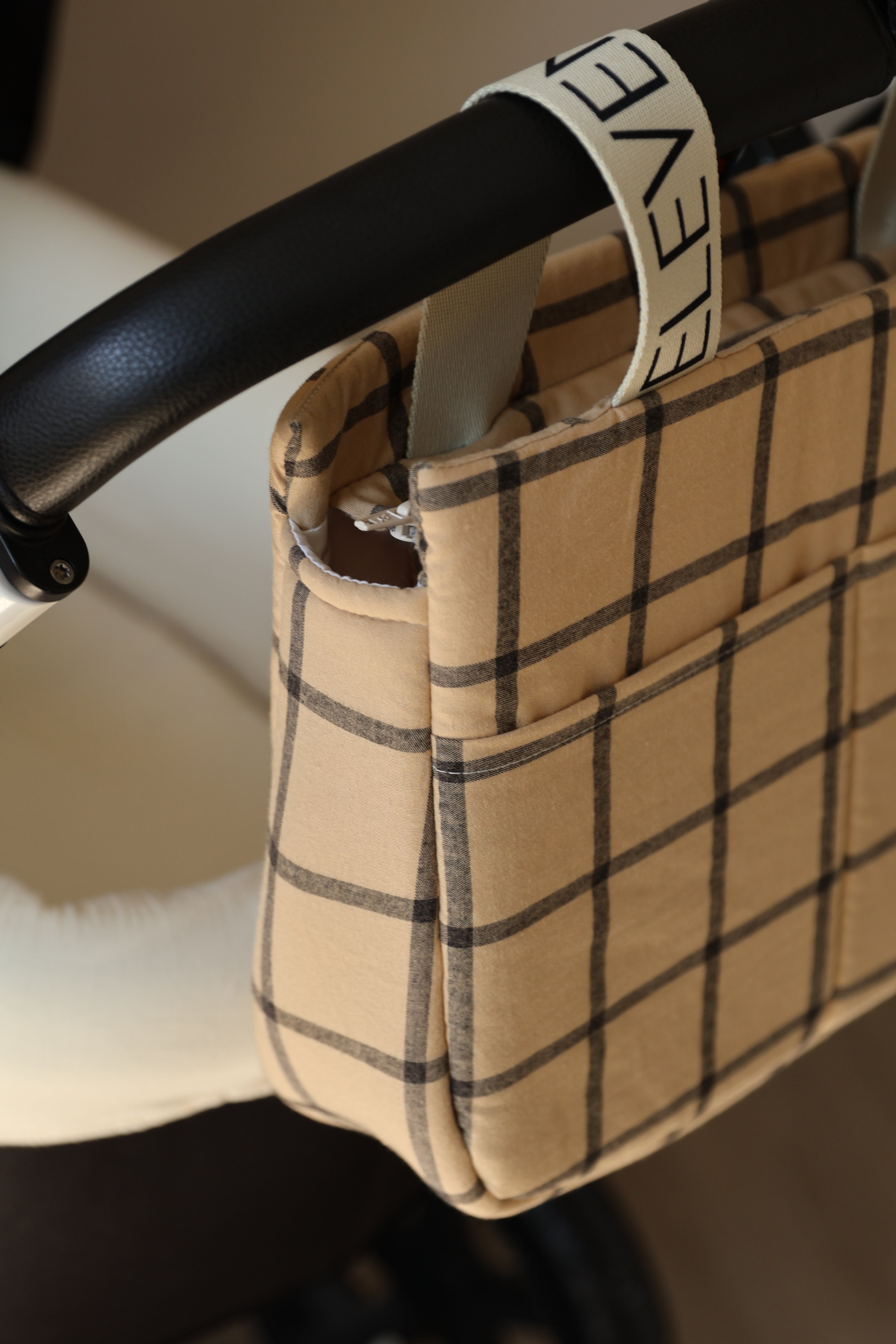 Bolso Babi Cuadro Ocre