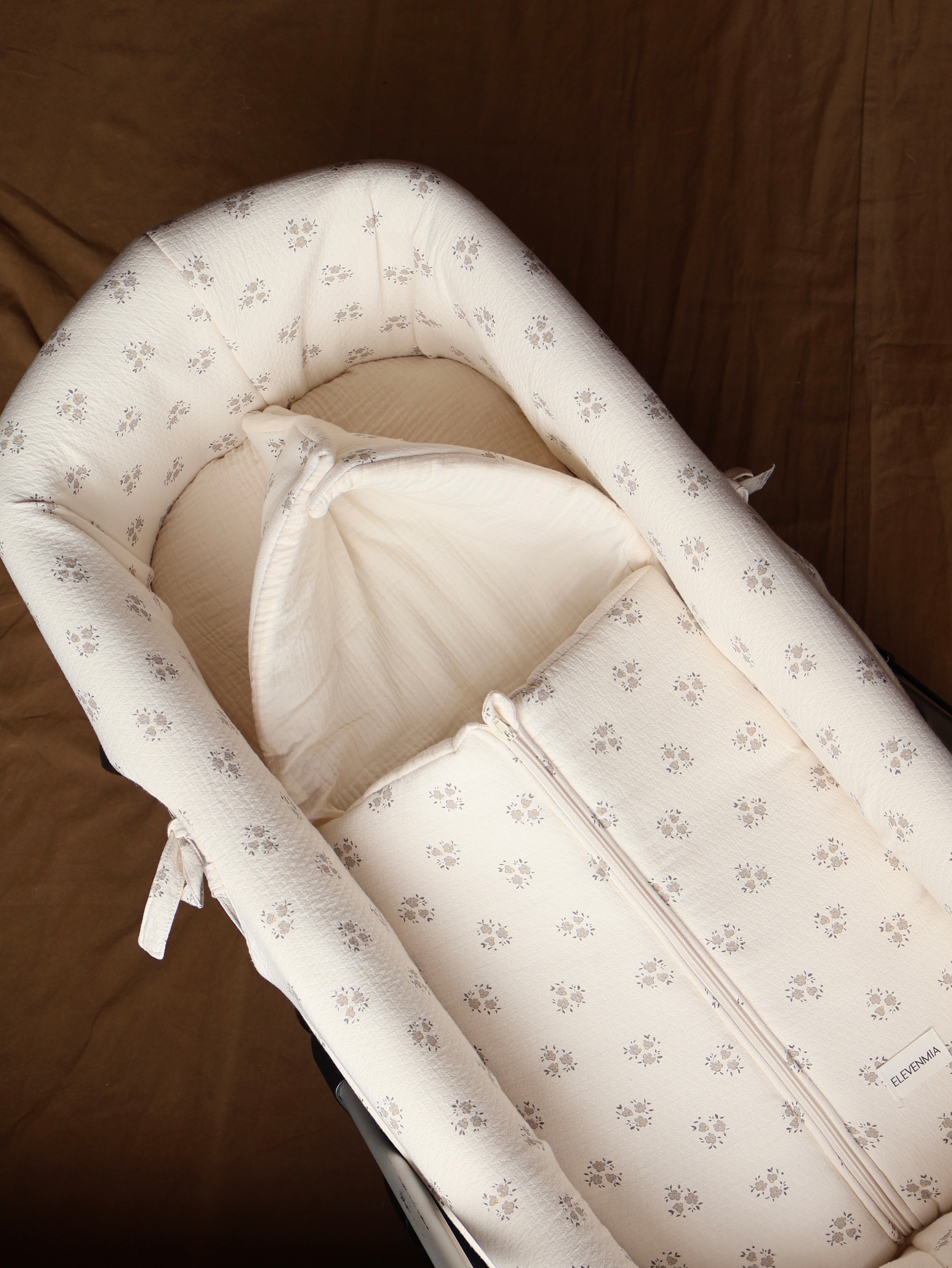 Saco Capazo Inti Gris + Gasa Cruda