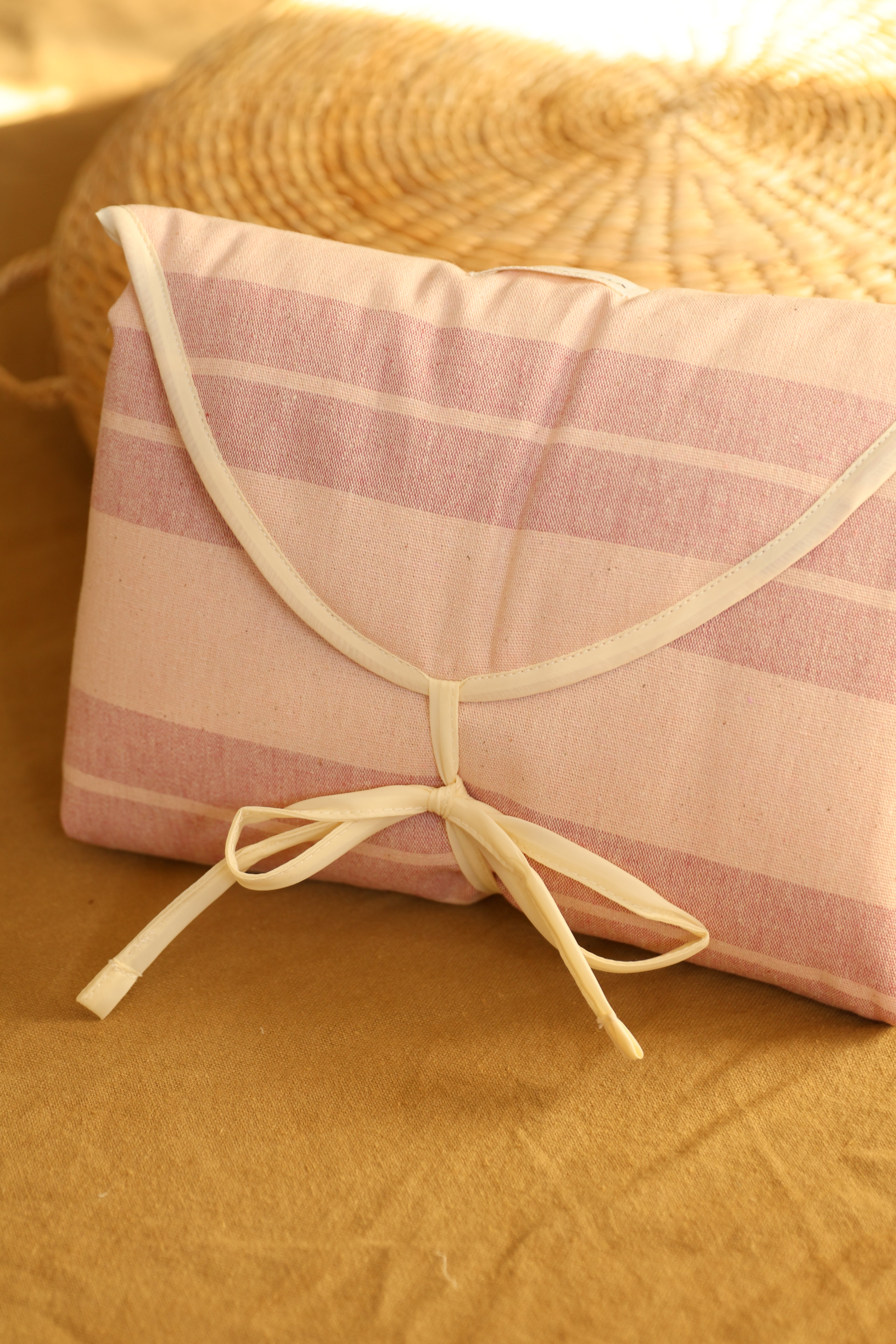 Cambiador Portátil XL Stripe XL Rosa