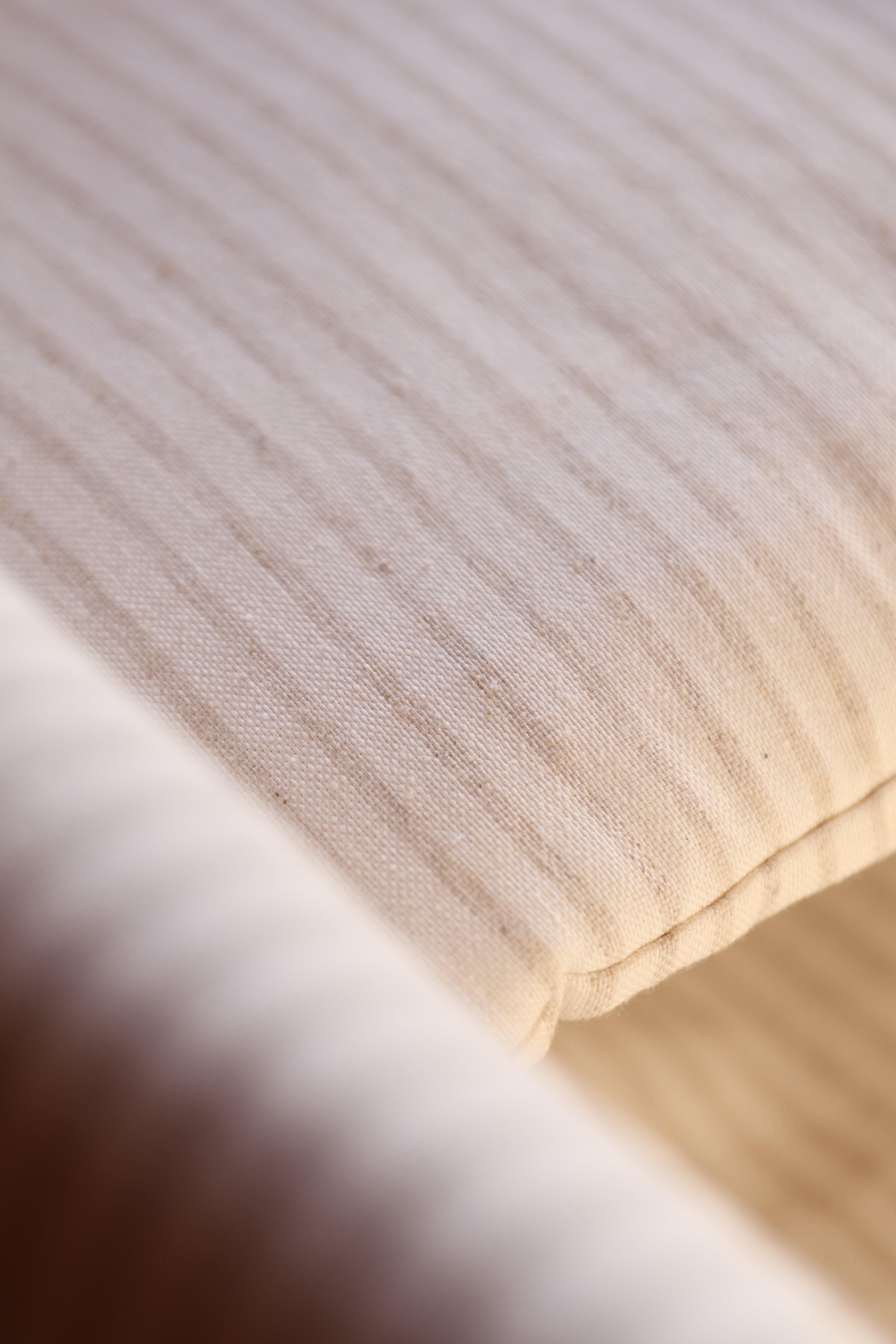 Vestidura Cochecito Mini Stripe Arena + Gasa Cruda Reversible