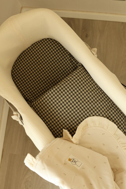 Saco Bajera Cochecito Vichy Verde Militar