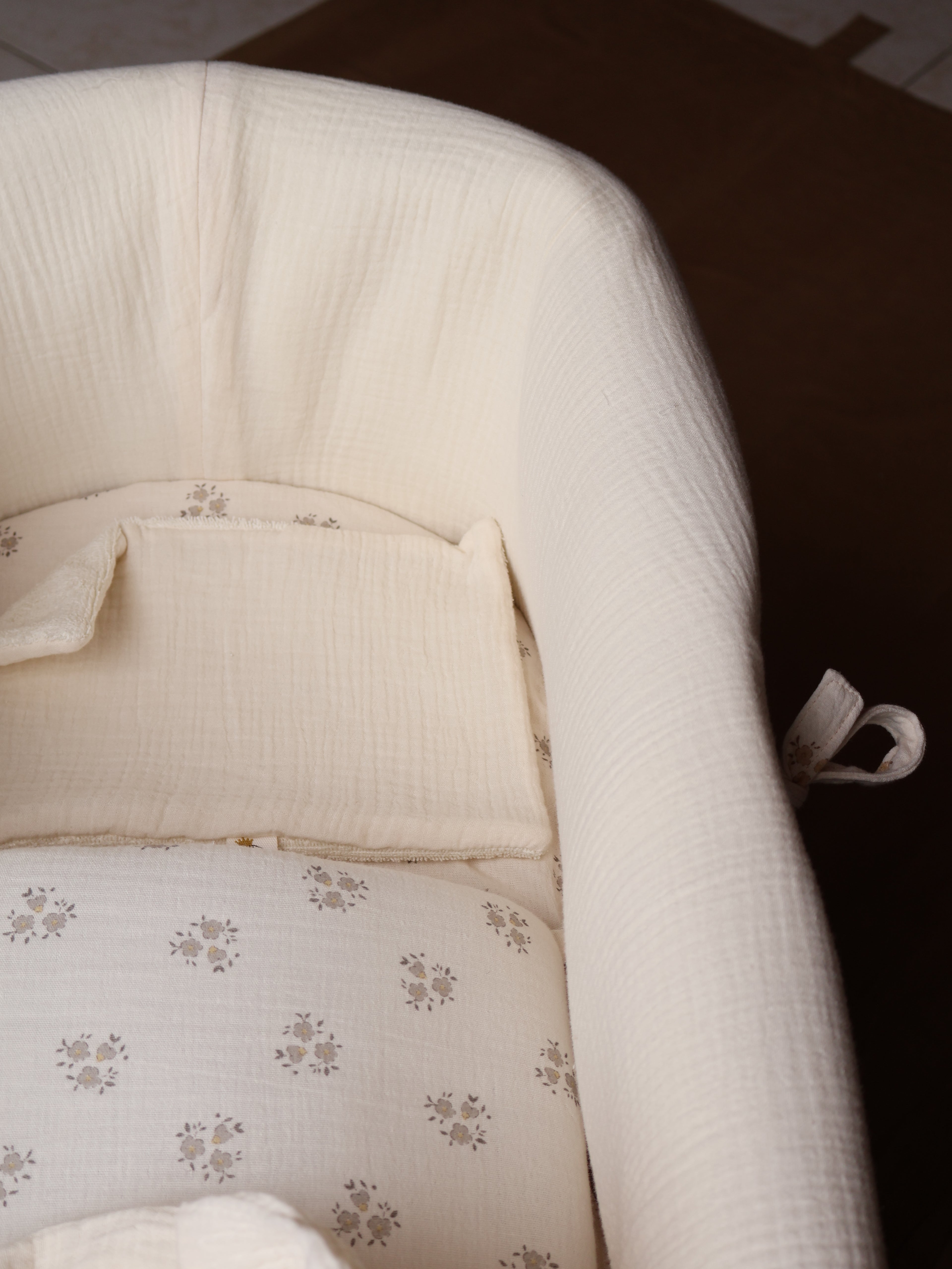 Saco Bajera Cochecito Gasa Sia Gris