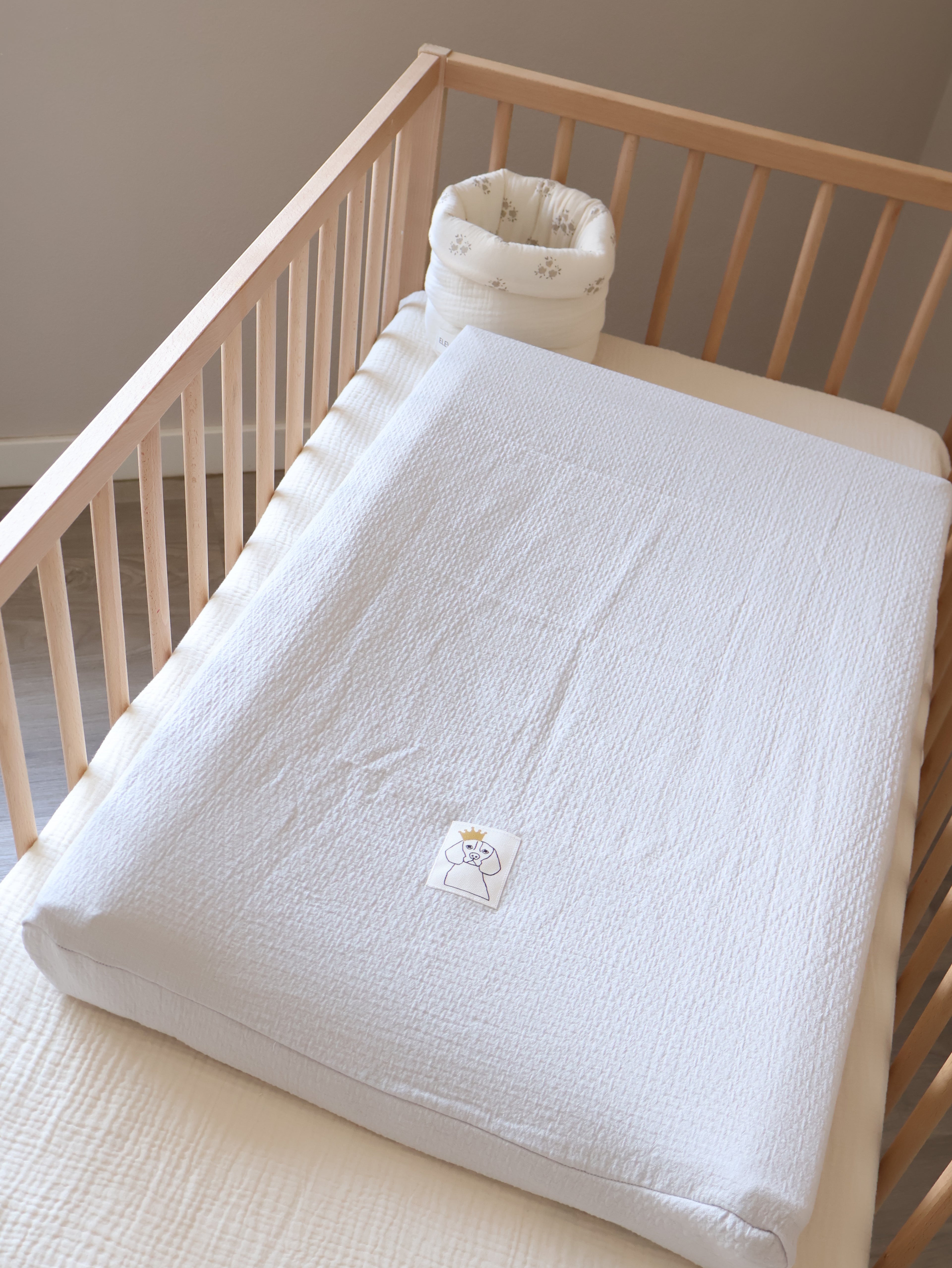 Housse de matelas à langer Dolby Gray