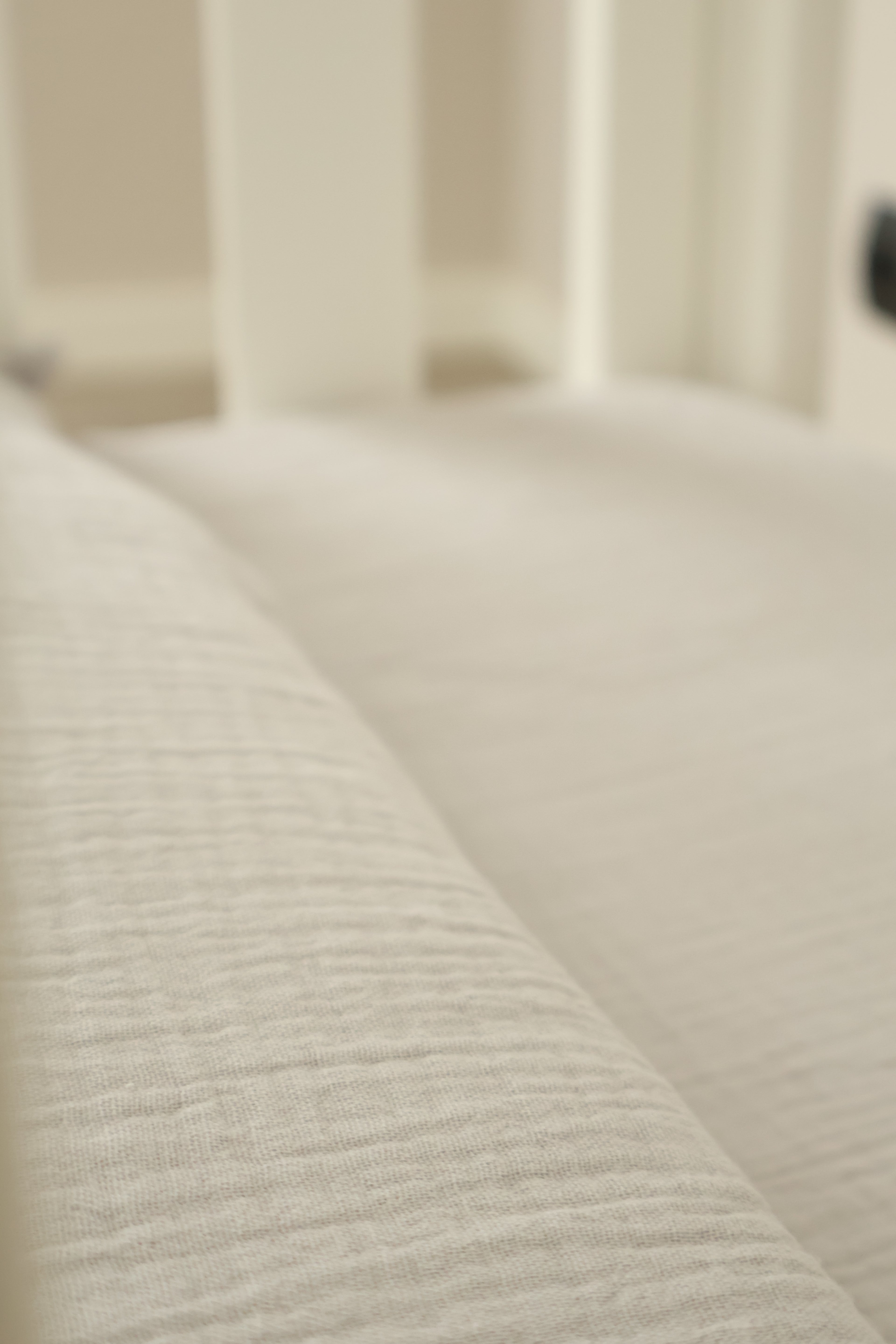 Mini sac de fond de berceau 80x50 en gaze grise