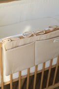 Beige Muslin Crib Organizer