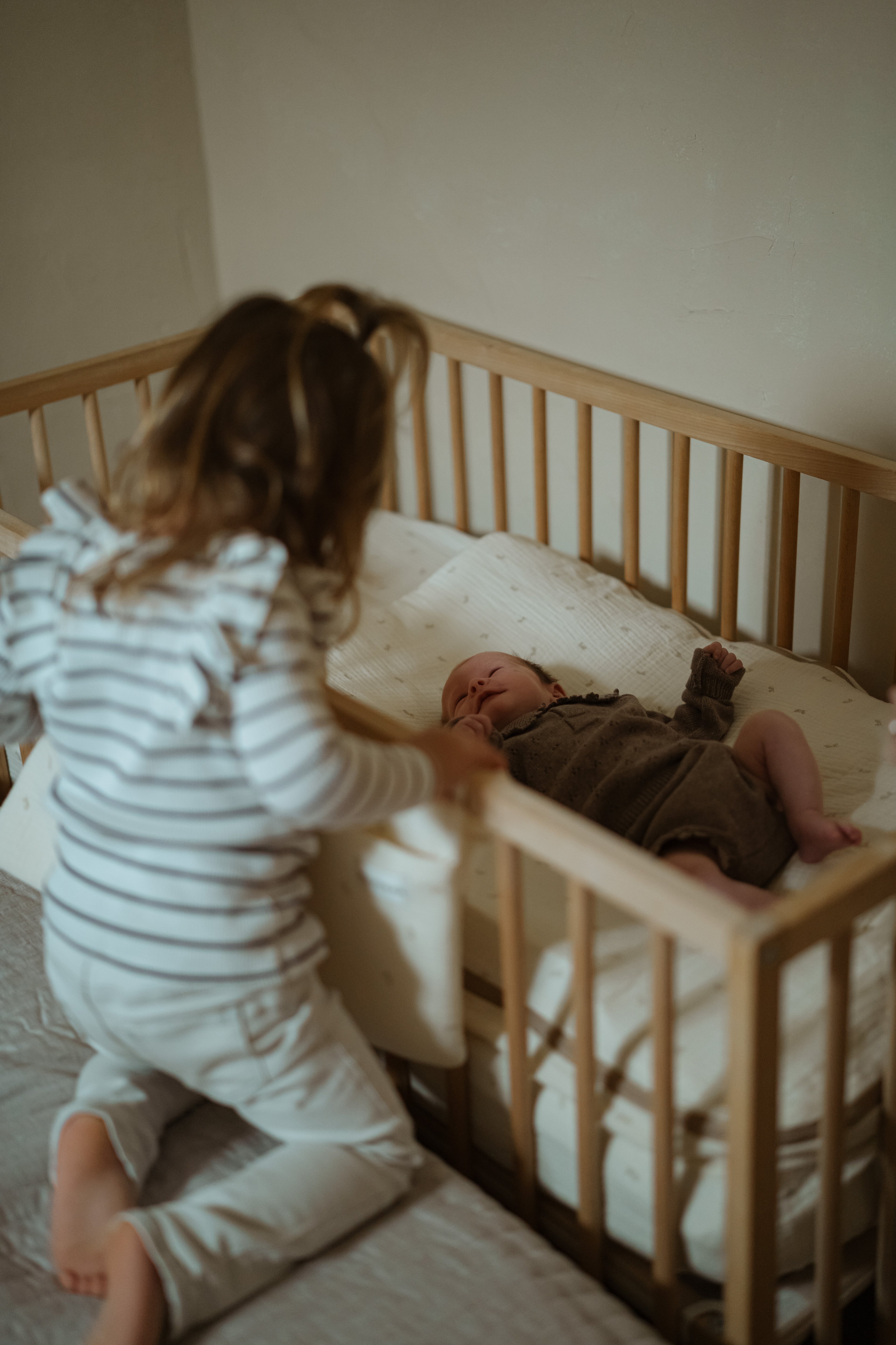 Sac à fond de berceau 70 x 140 en gaze olive