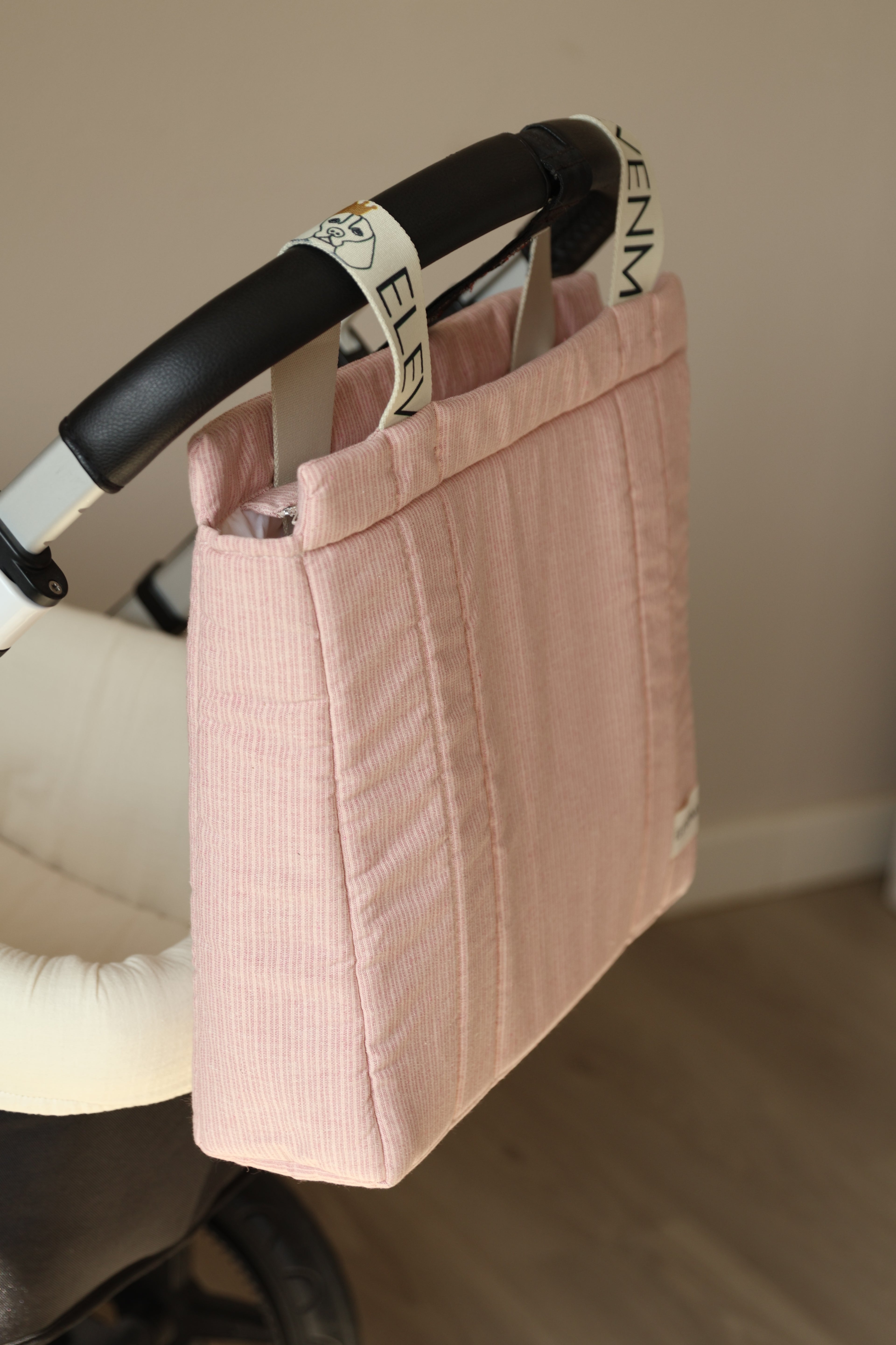 Bolso Big Mini Stripe Rosa